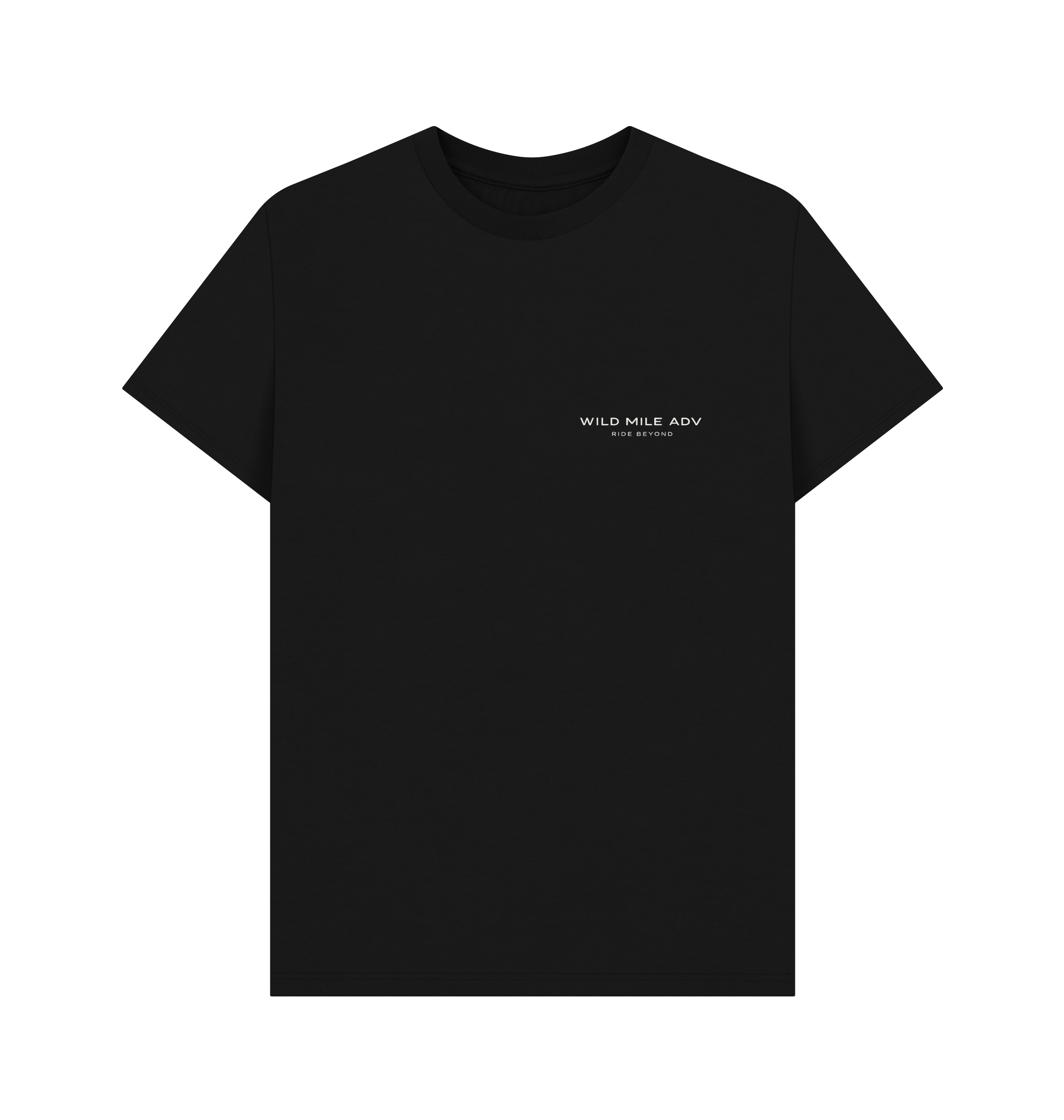 Black Printed T-shirt Front