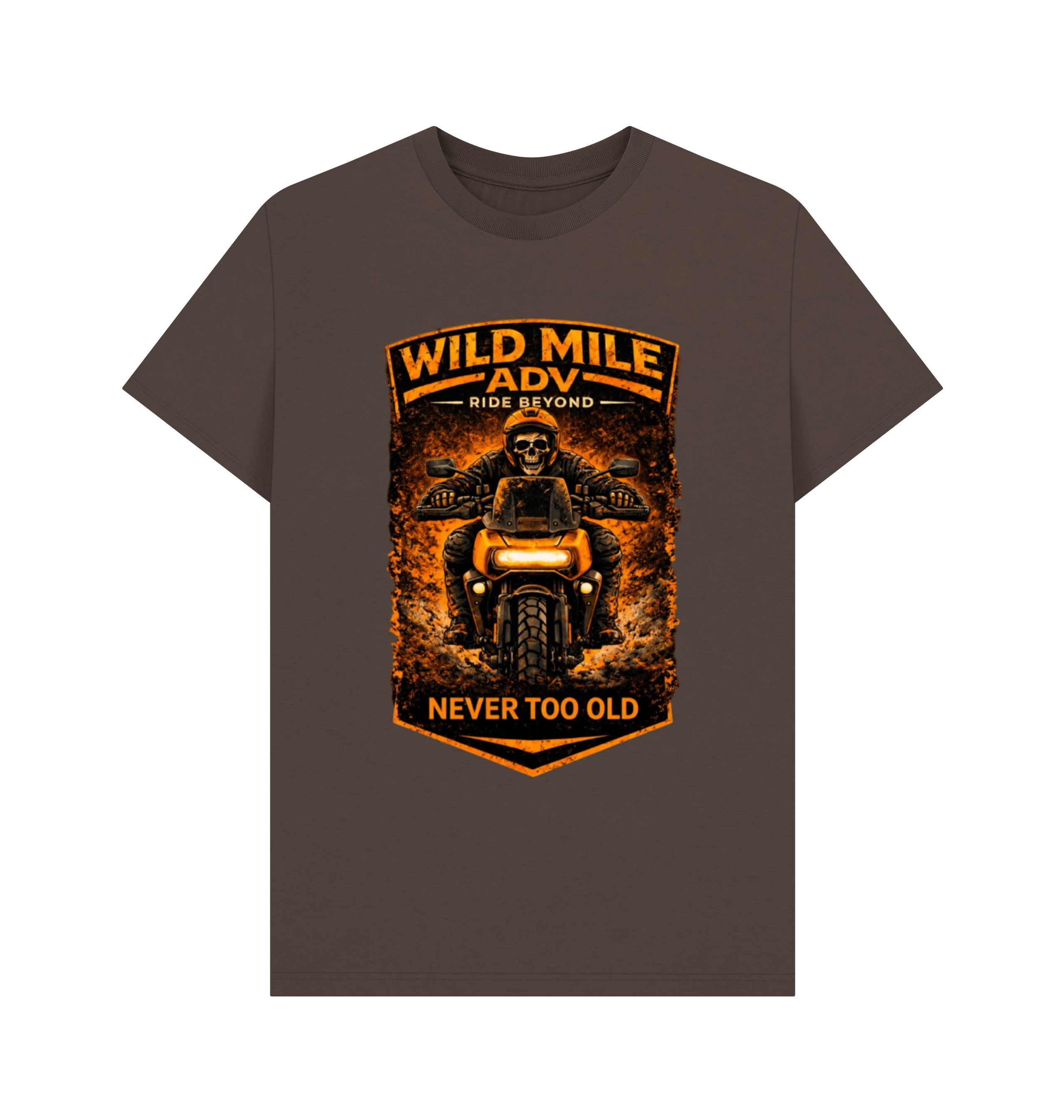 Chocolate Printed T-shirt Front