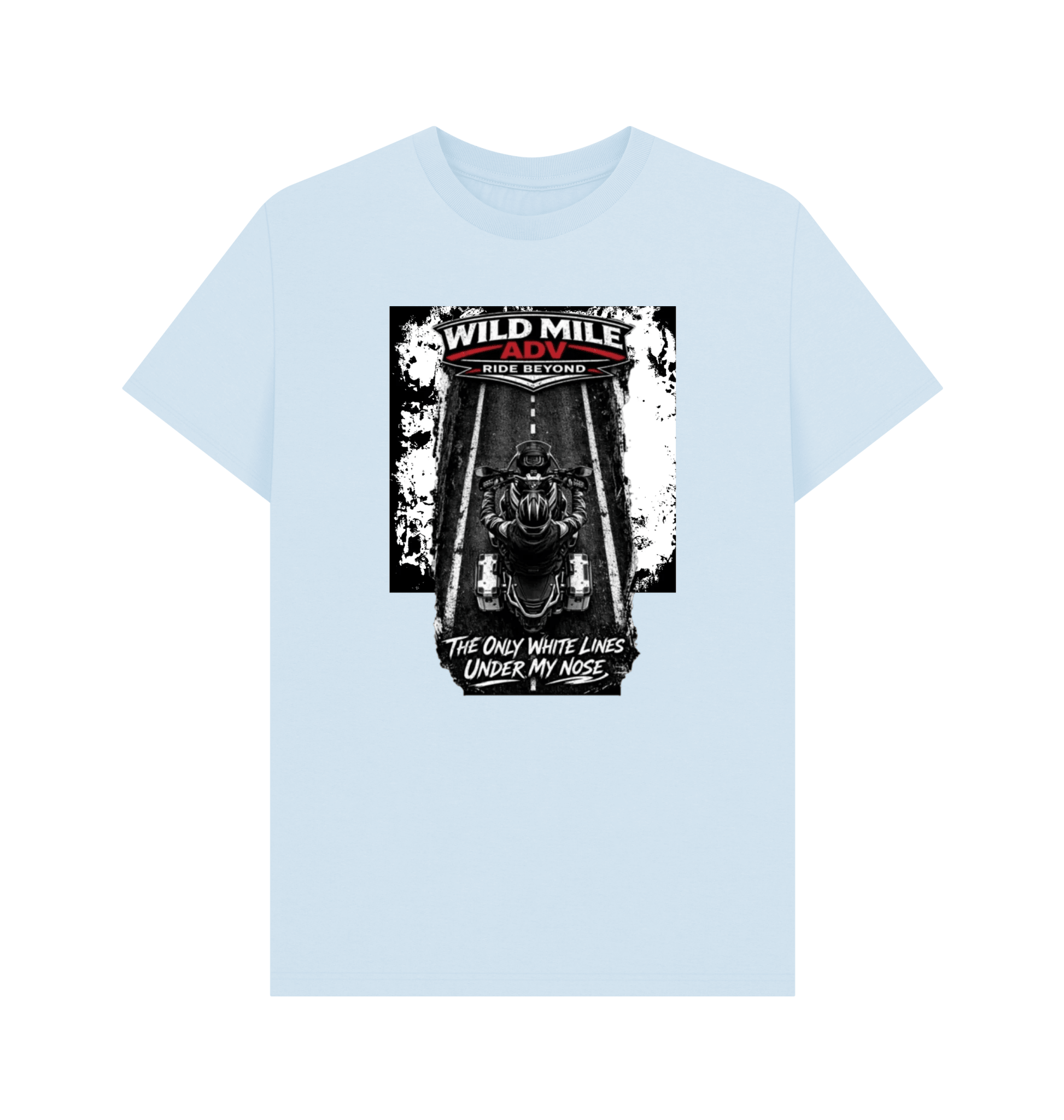 WMADV - White Lines Tee - Wild Mile ADVPrinted T-shirt