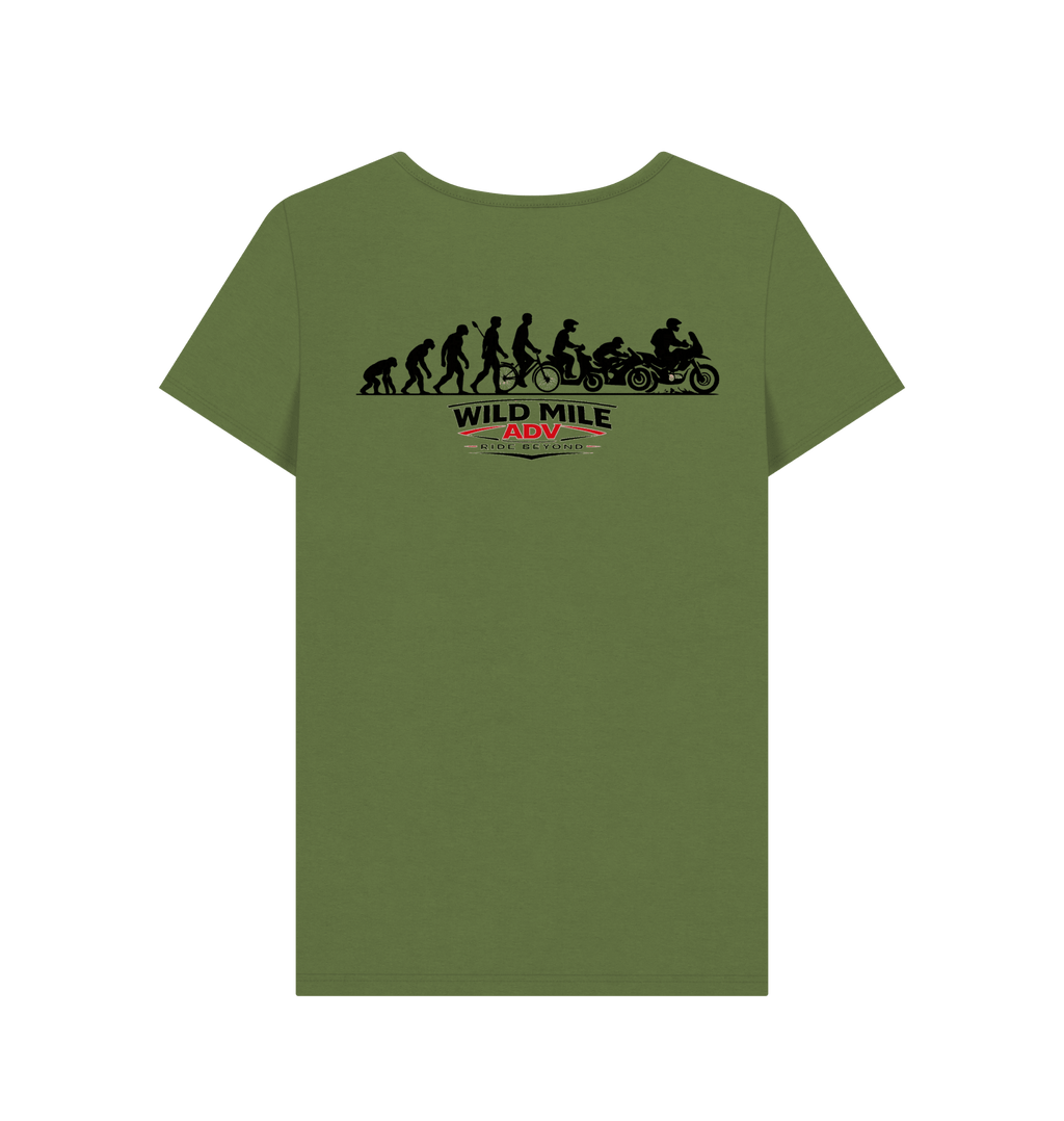 WMADV - Womens Evolution Crew Tee - Wild Mile ADVPrinted T-shirt