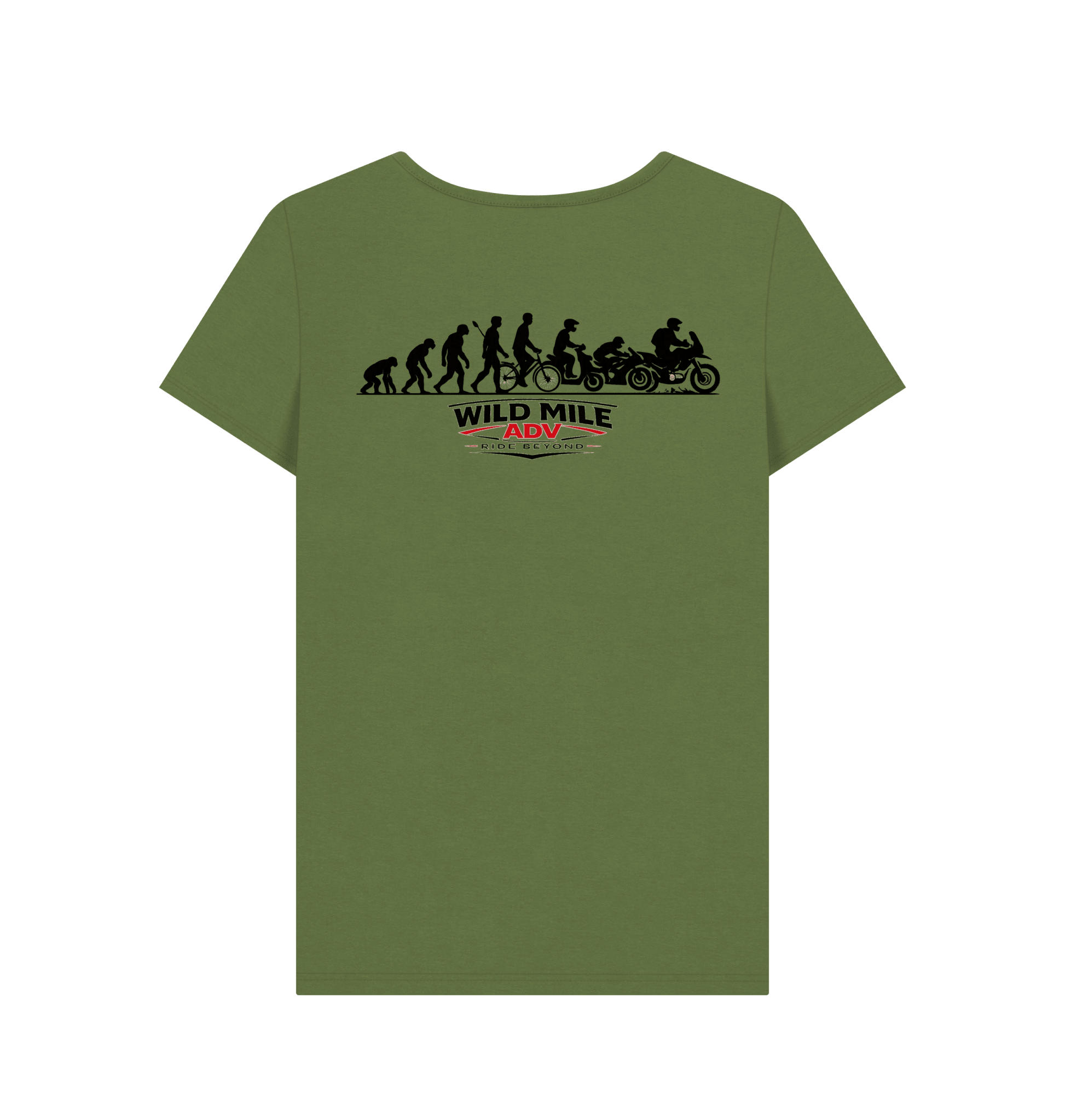 WMADV - Womens Evolution Crew Tee - Wild Mile ADVPrinted T-shirt