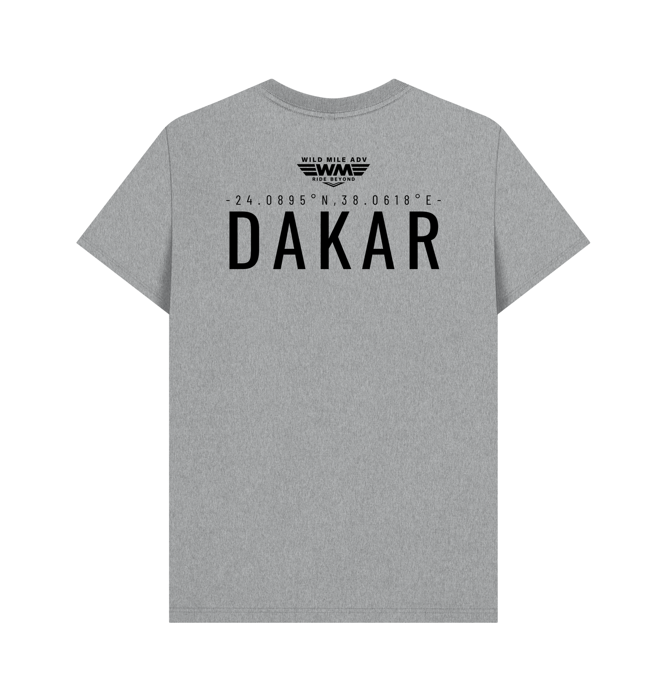 Athletic Grey Printed T-shirt Back