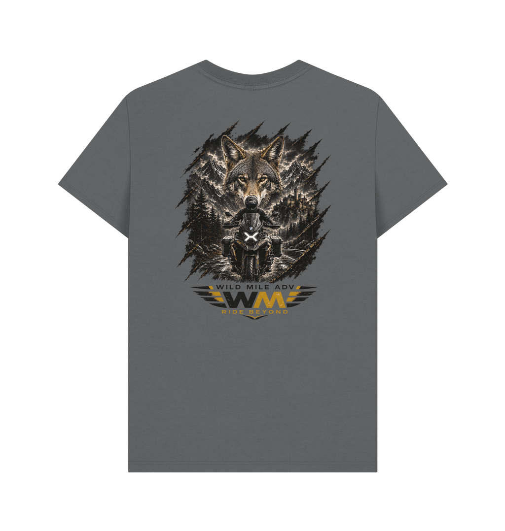 Slate Grey Printed T-shirt Back