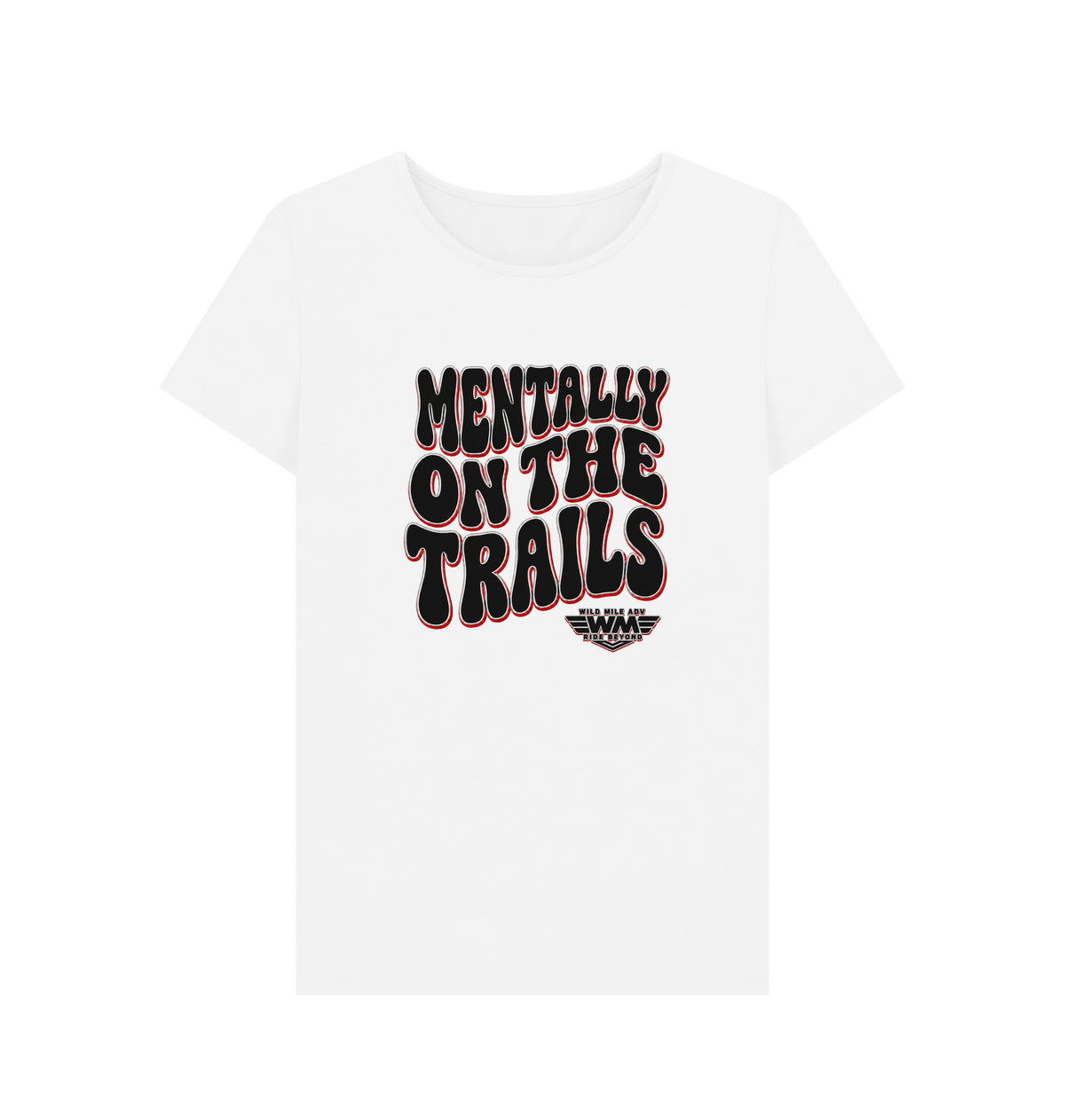 White Printed T-shirt Front