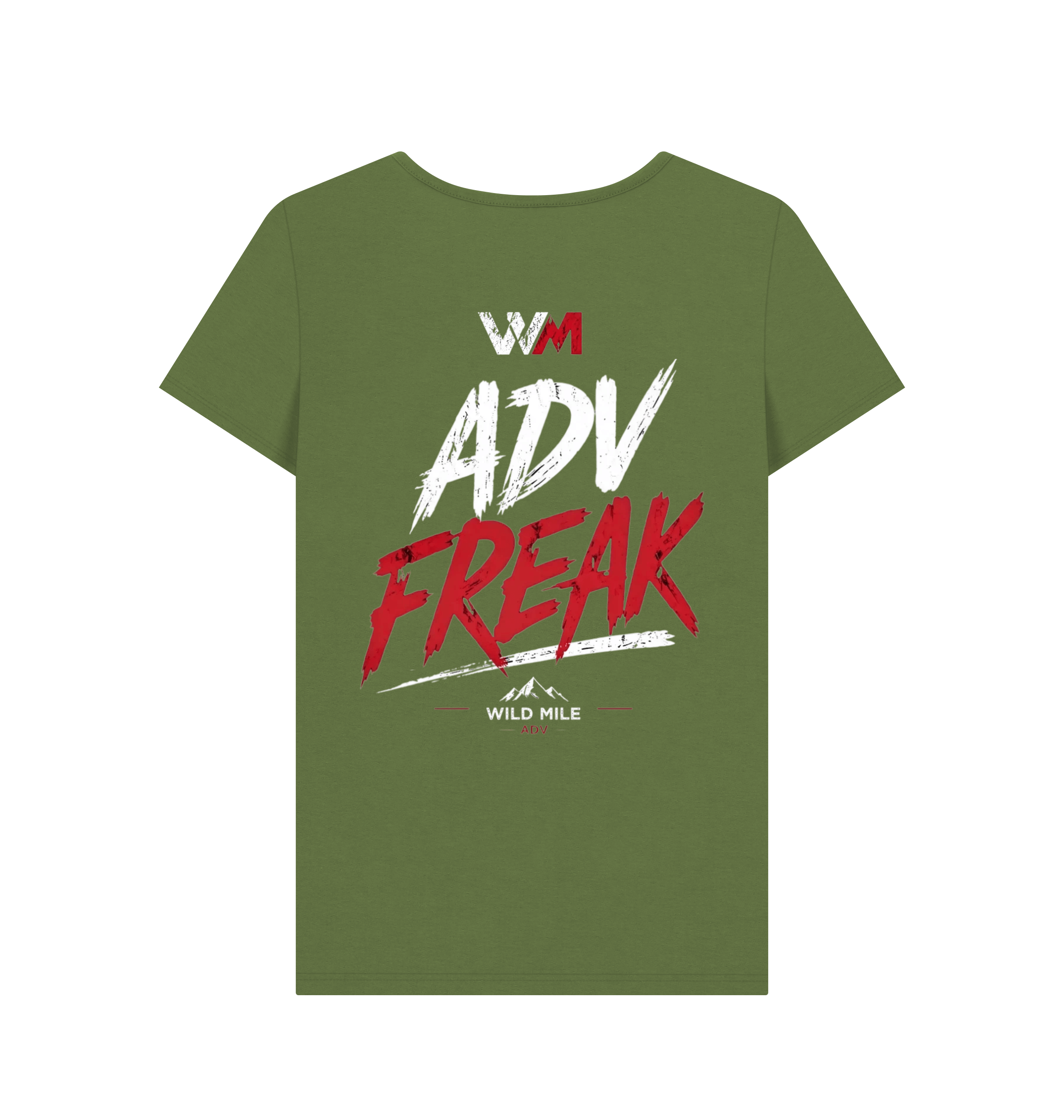 Khaki Printed T-shirt Back
