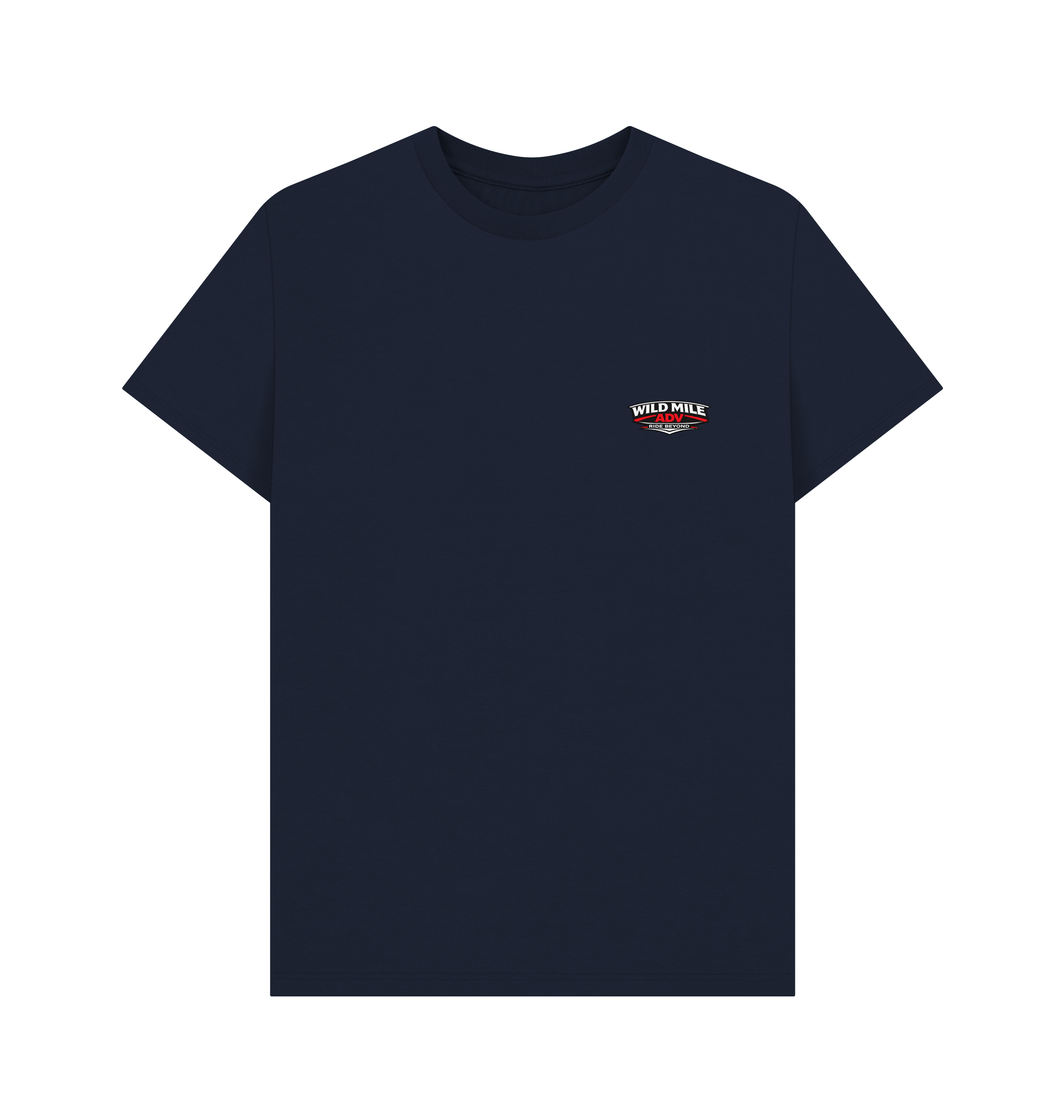 Navy Blue Printed T-shirt Front