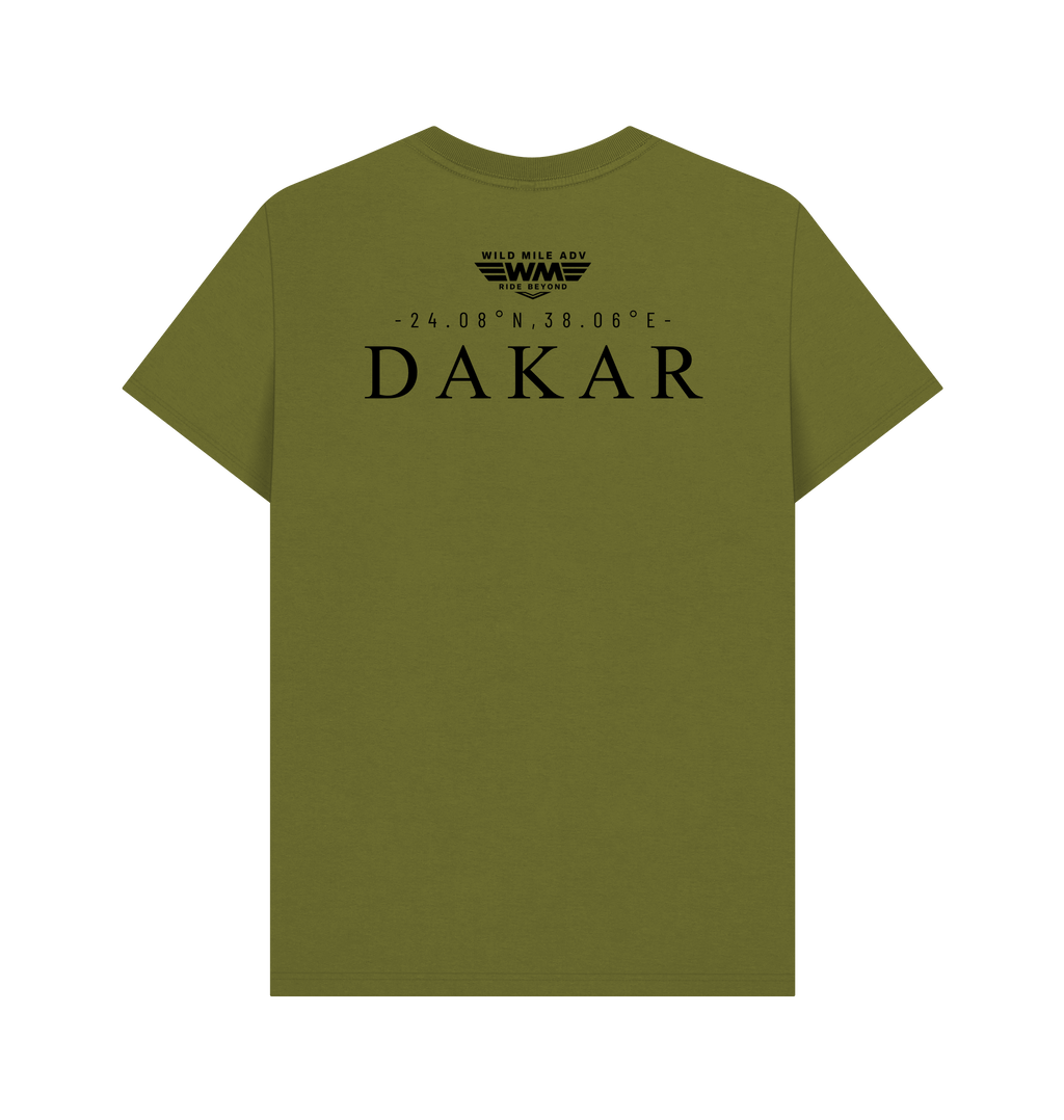 Moss Green Printed T-shirt Back
