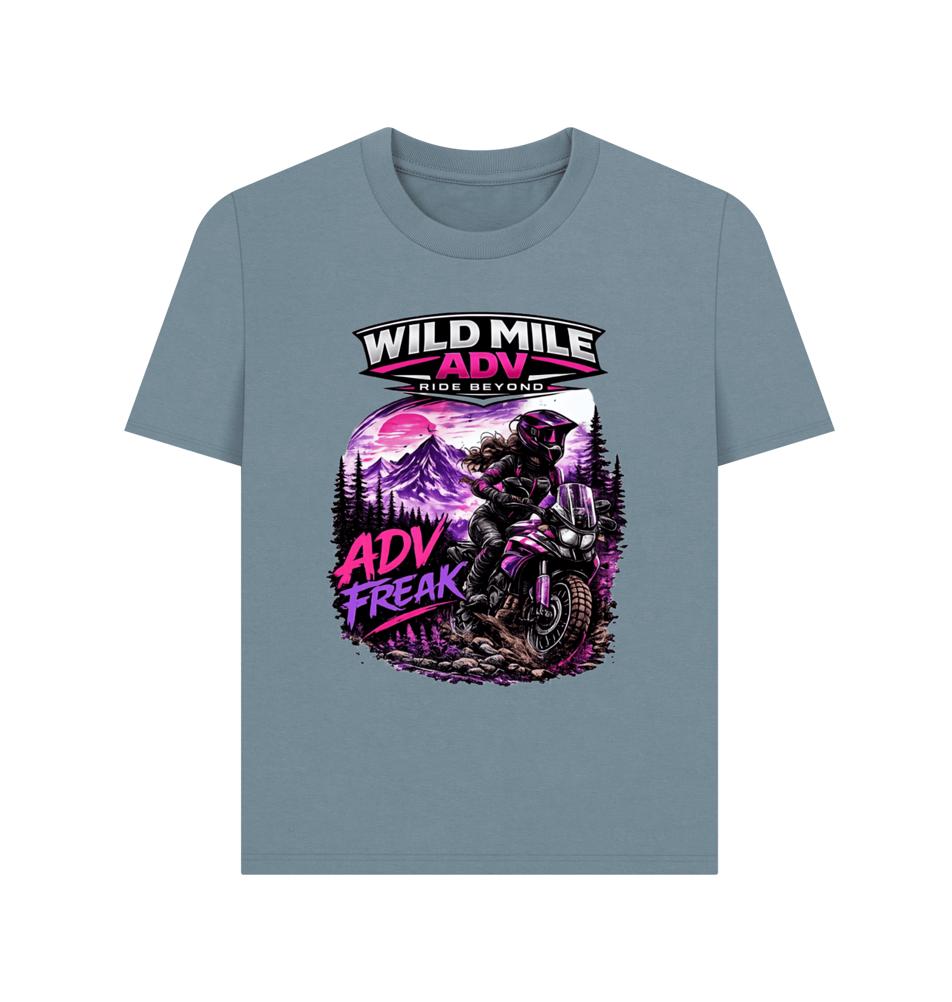 WMADV - Womens ADV Freak 2 PL Tee - Wild Mile ADVPrinted T-shirt