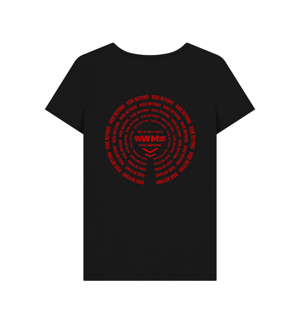 Black Printed T-shirt Back