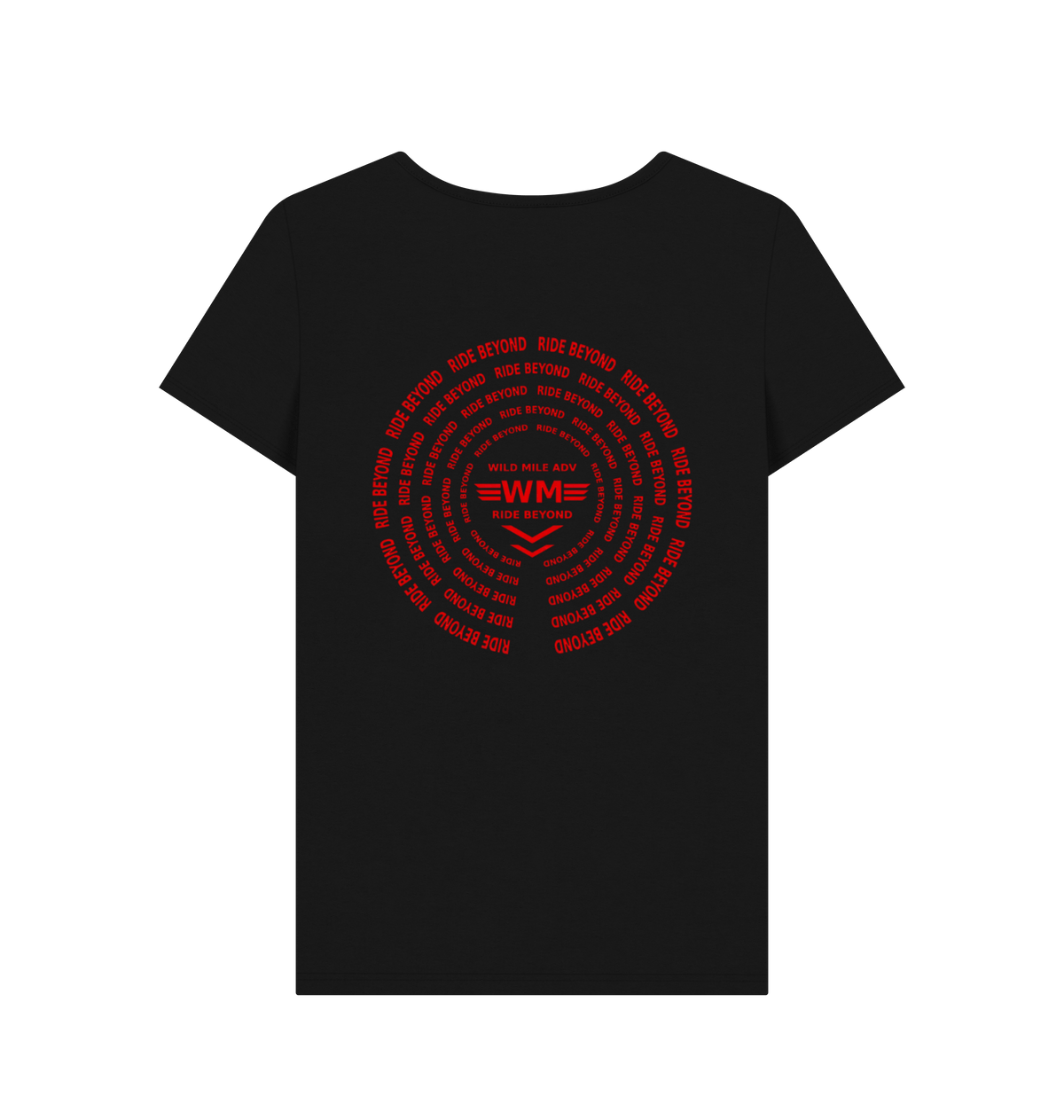 Black Printed T-shirt Back