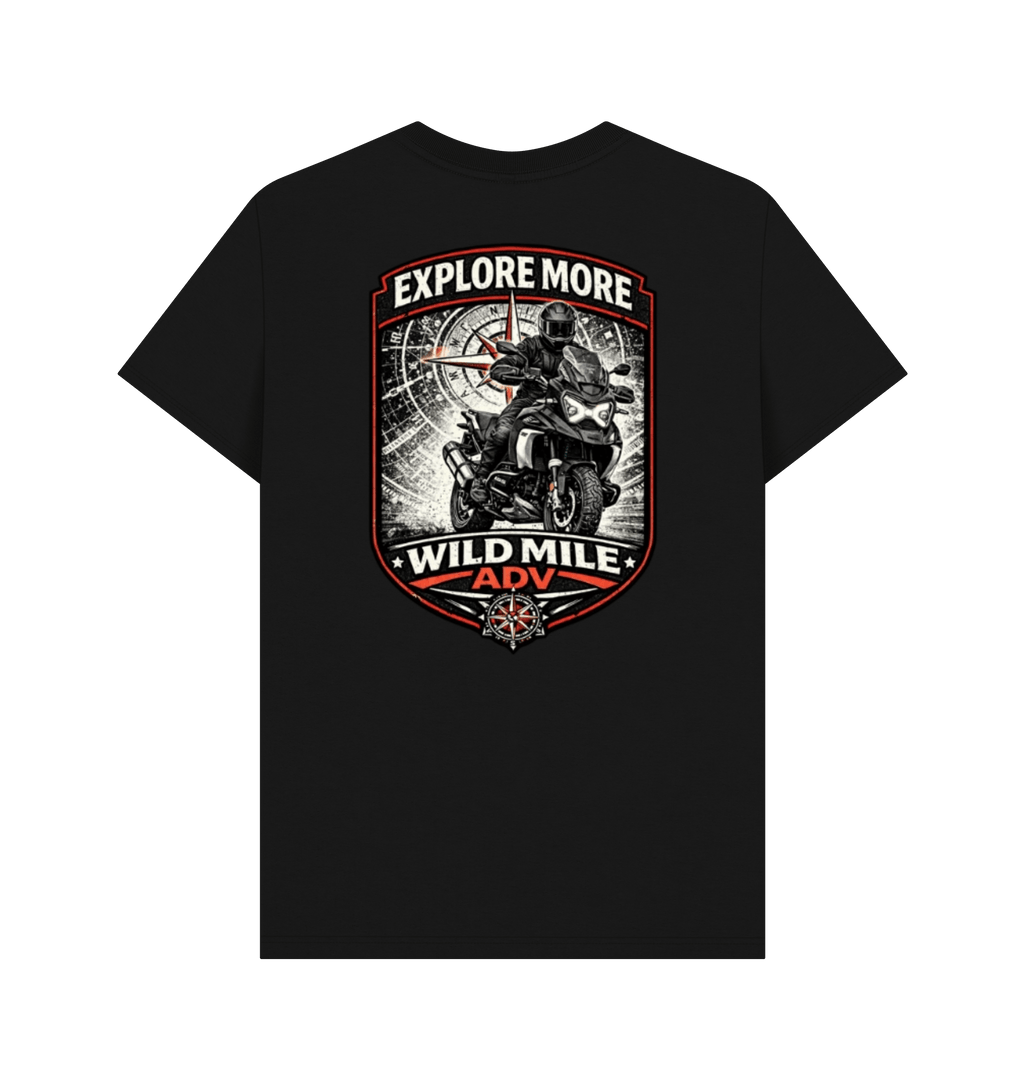 Black Printed T-shirt Back