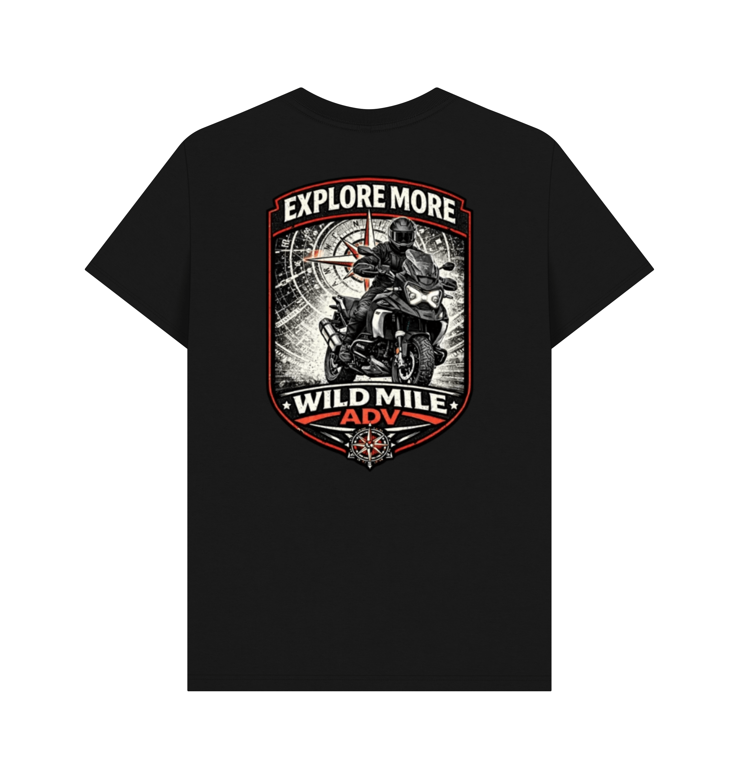 Black Printed T-shirt Back