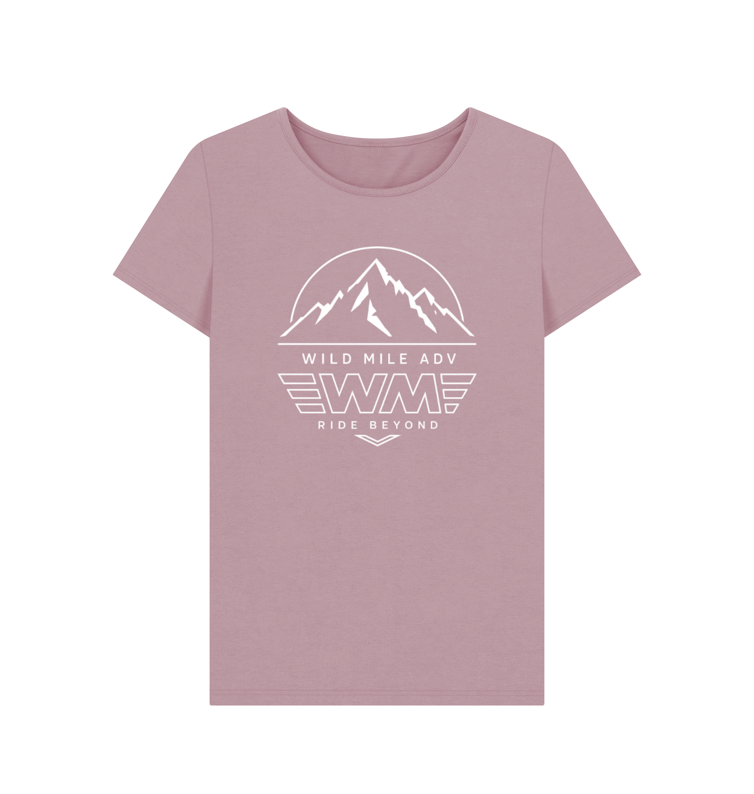 Mauve Printed T-shirt Front