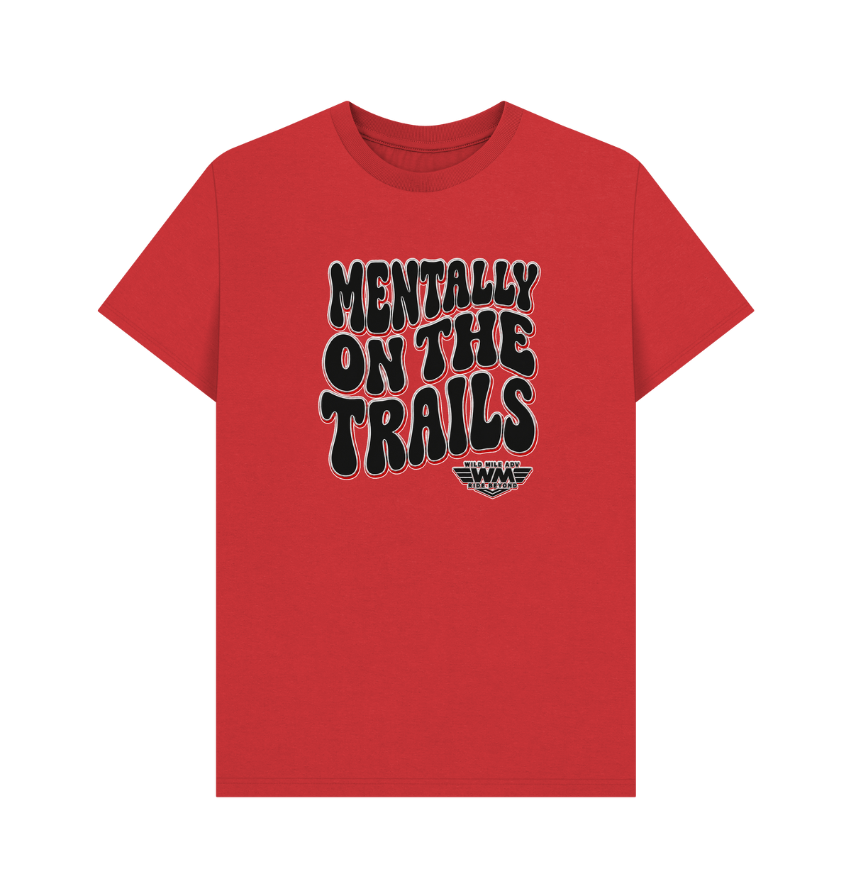 Red Printed T-shirt Front