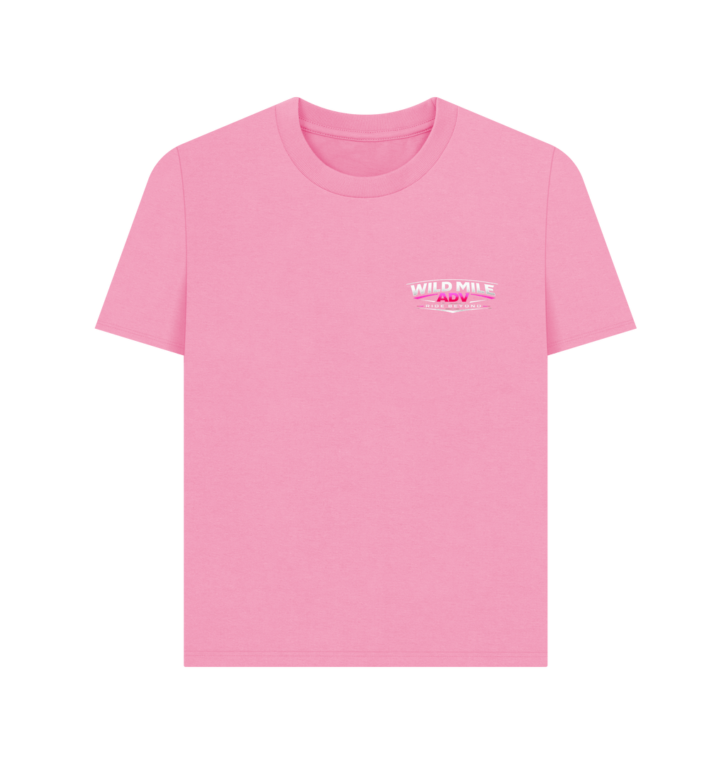 Rose Pink Printed T-shirt Front