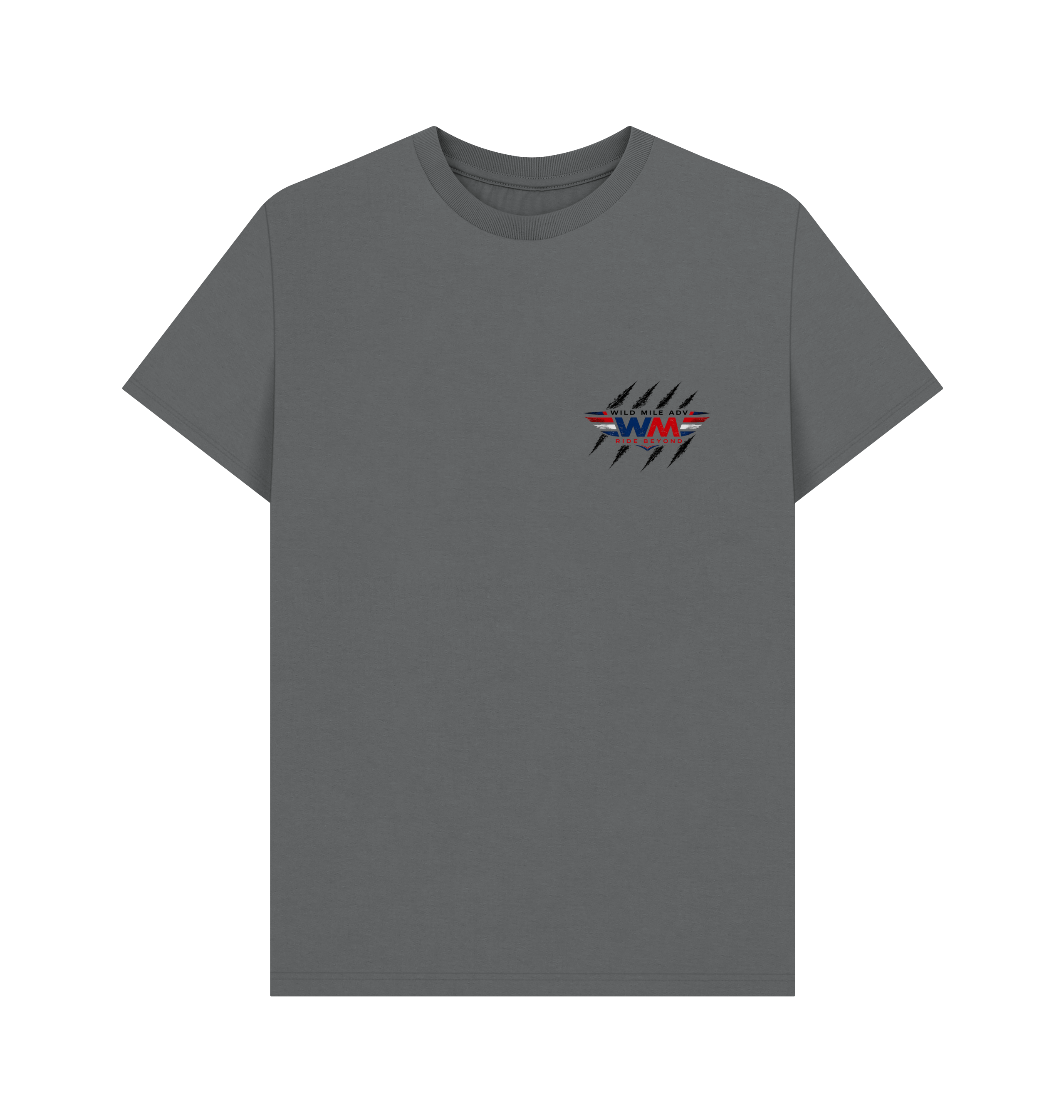 Slate Grey Printed T-shirt Front