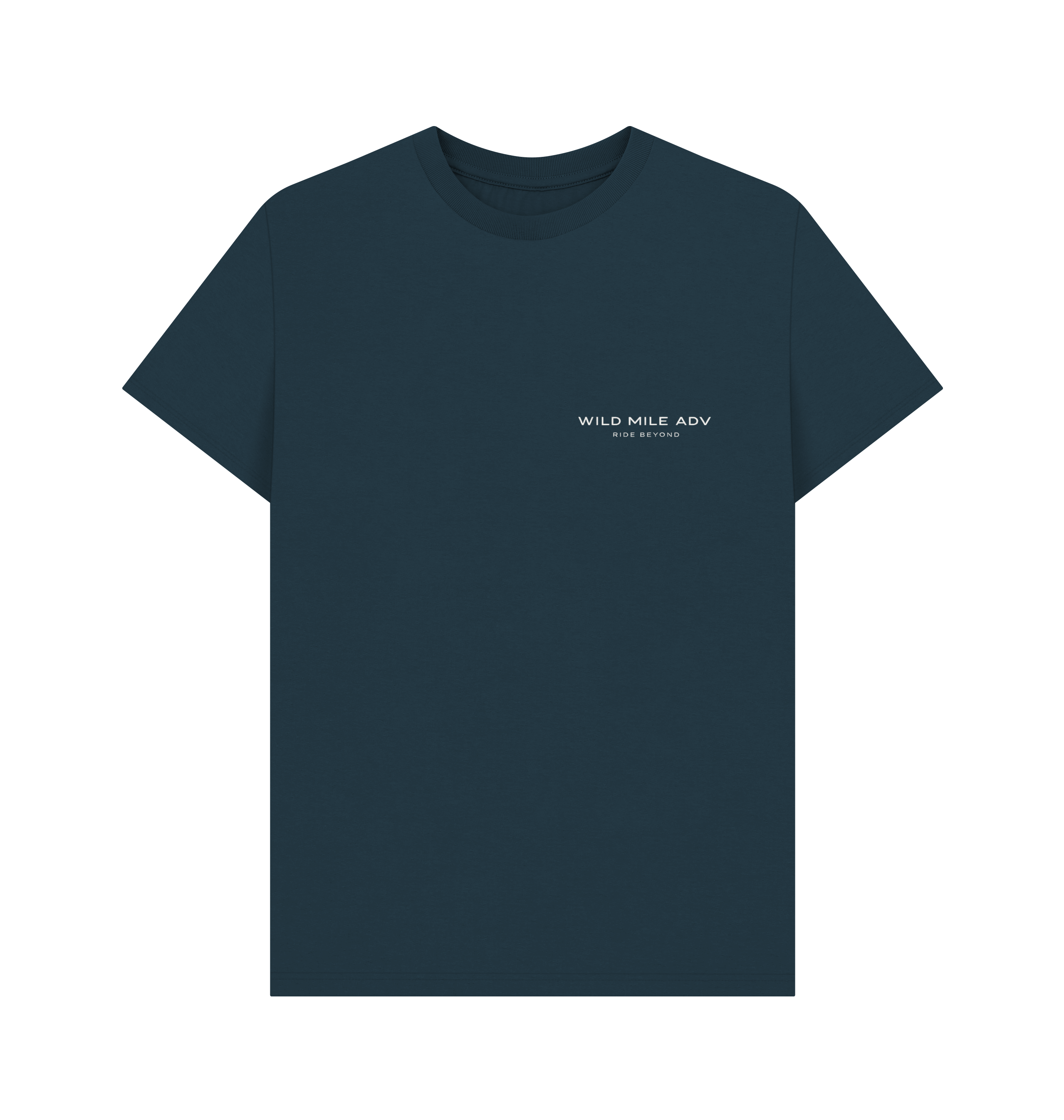Denim Blue Printed T-shirt Front