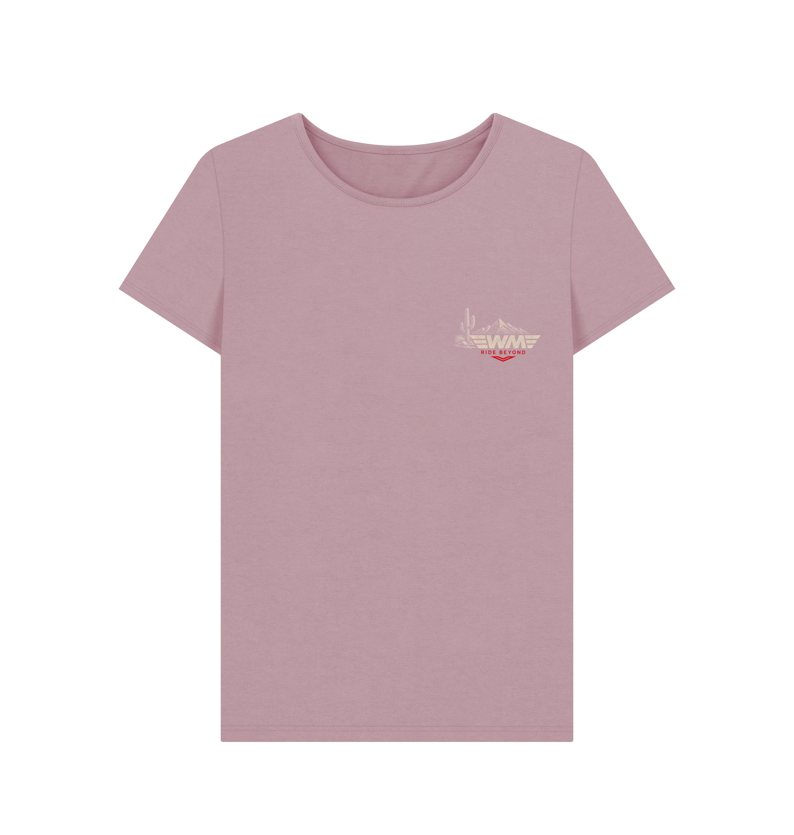 Mauve Printed T-shirt Front