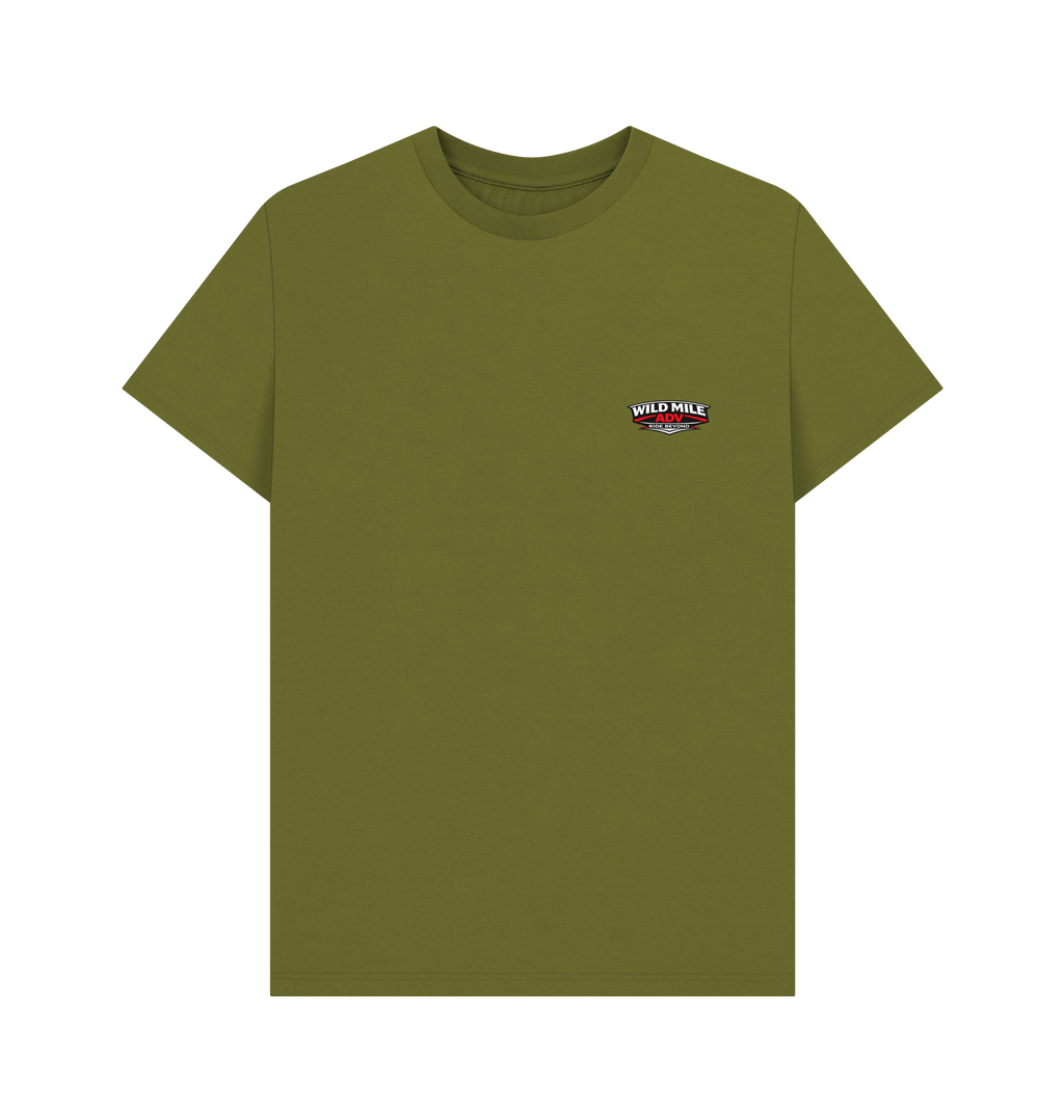 Moss Green Printed T-shirt Front