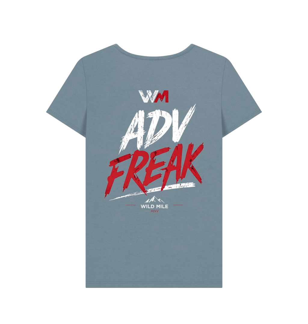 Stone Blue Printed T-shirt Back