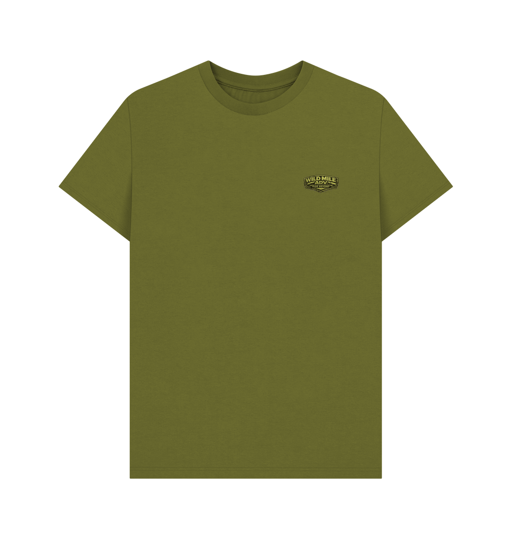 Moss Green Printed T-shirt Front