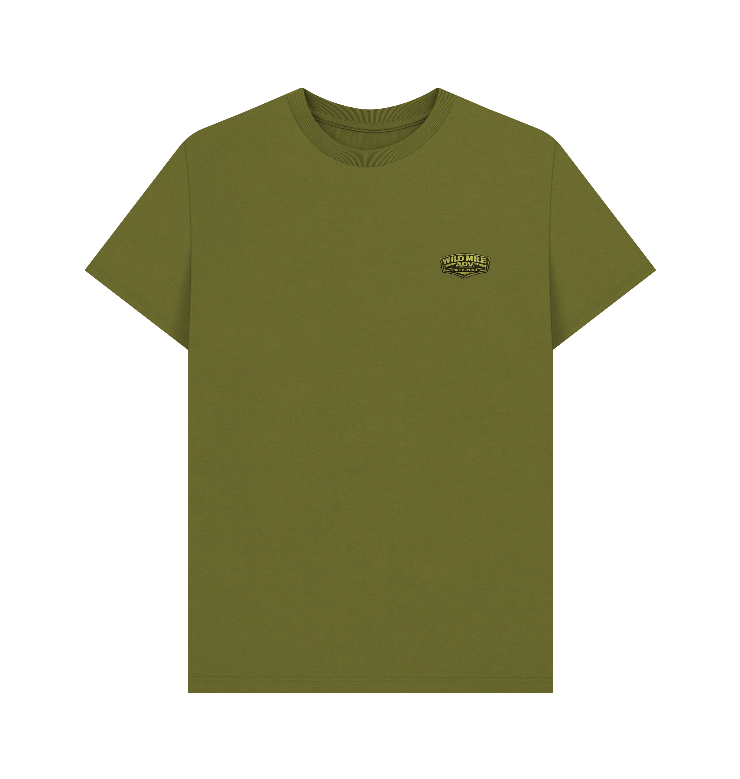 Moss Green Printed T-shirt Front