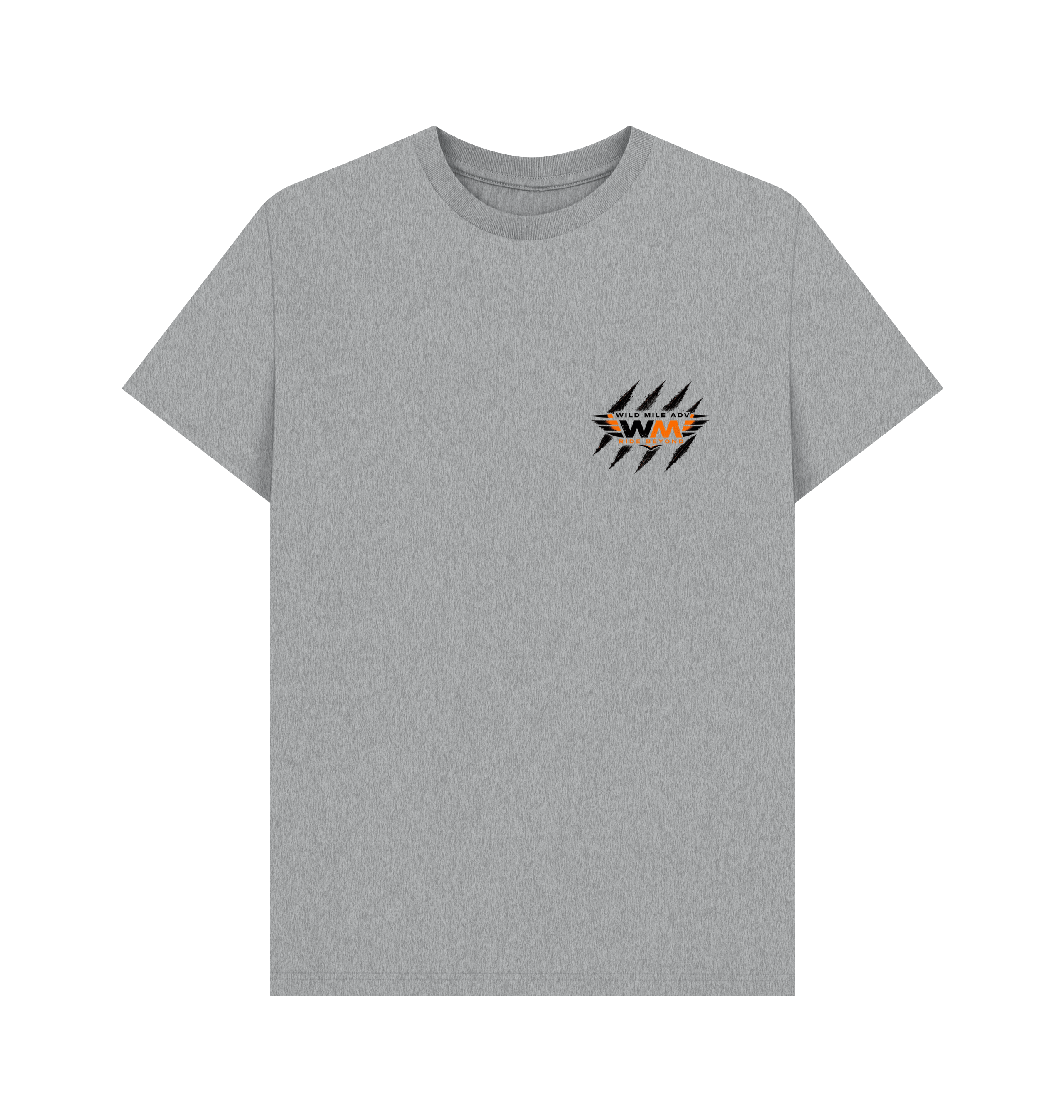 Athletic Grey Printed T-shirt Front