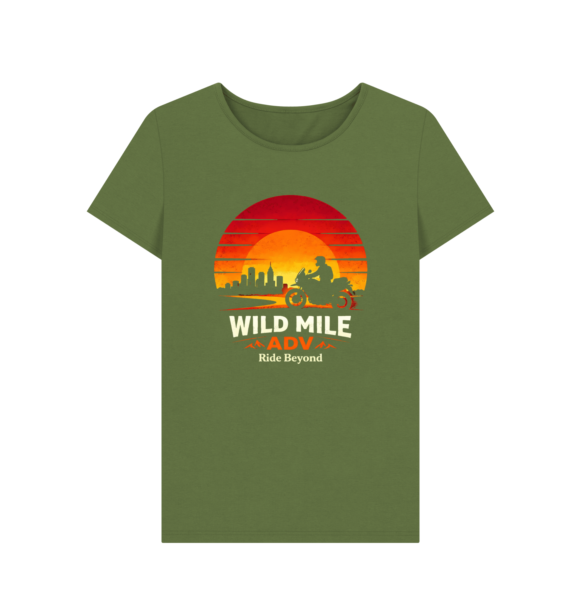WMADV - Womens Suncity Crew Tee - Wild Mile ADVPrinted T-shirt