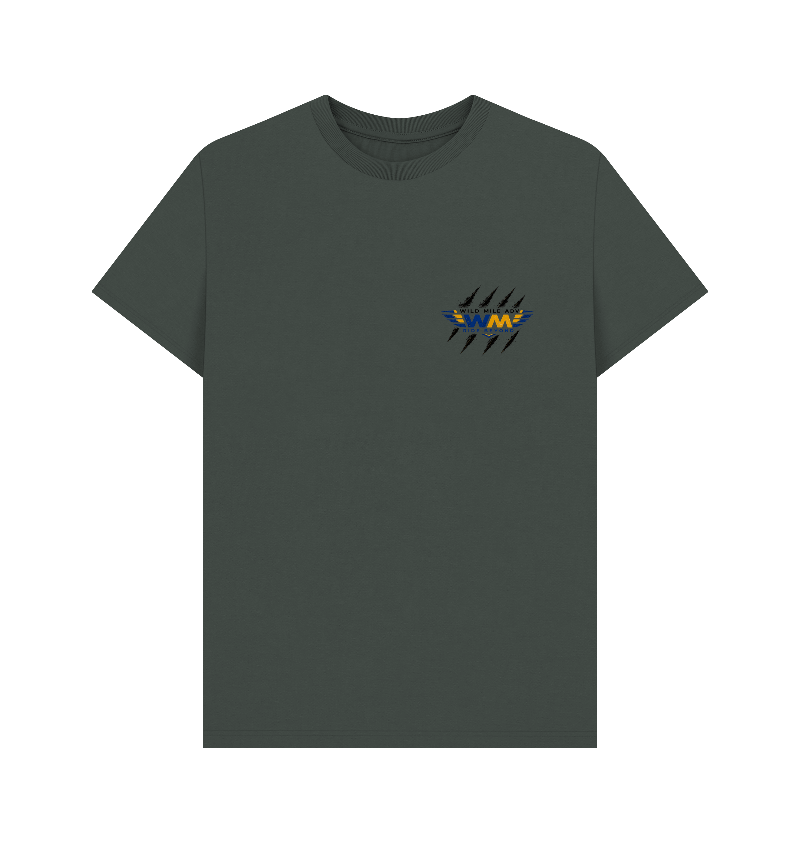 Dark Grey Printed T-shirt Front