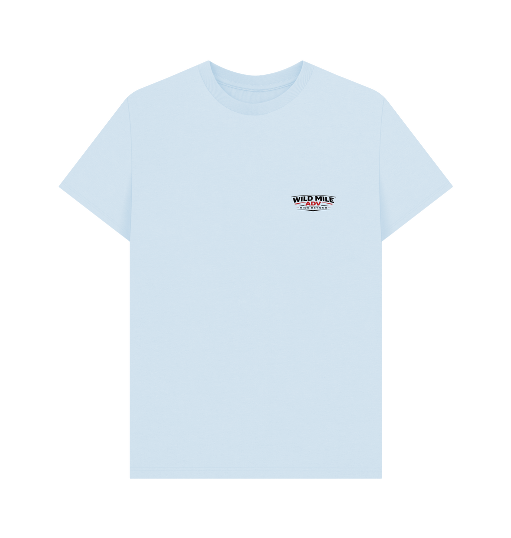 Sky Blue Printed T-shirt Front