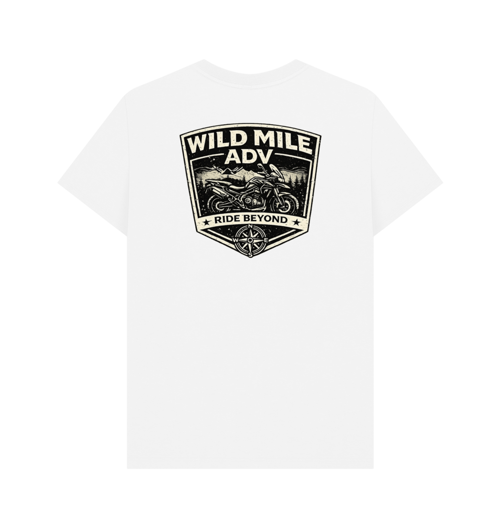 White Printed T-shirt Back