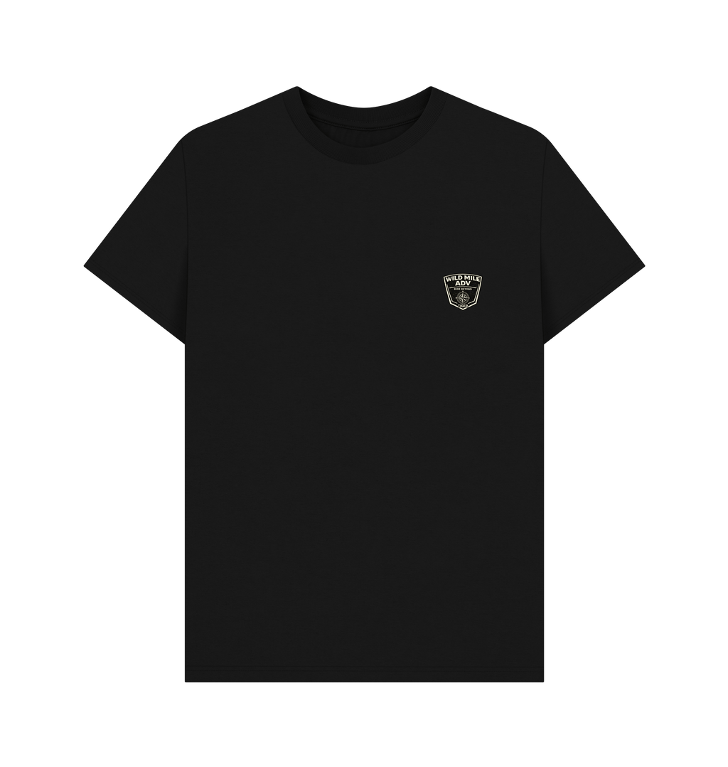 Black Printed T-shirt Front