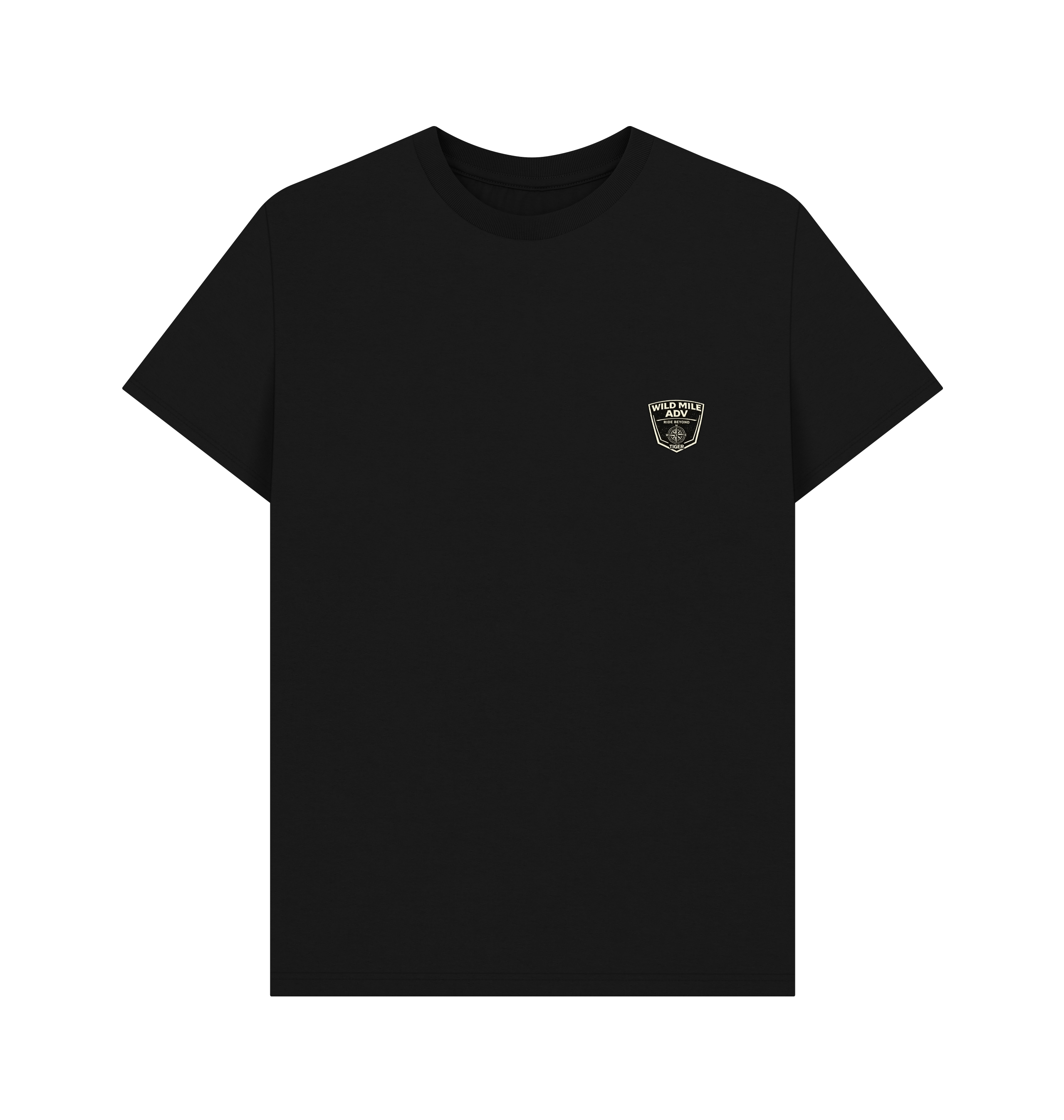 Black Printed T-shirt Front