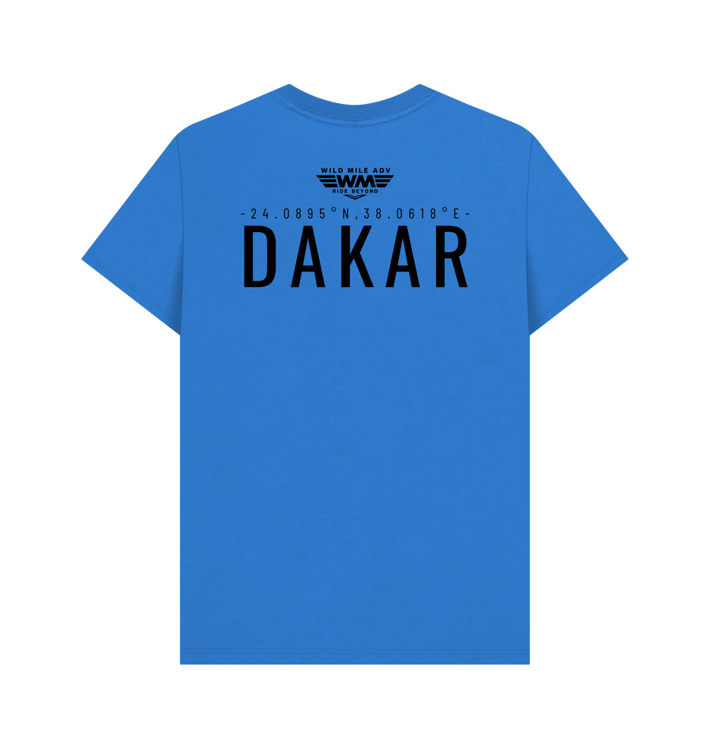 Bright Blue Printed T-shirt Back