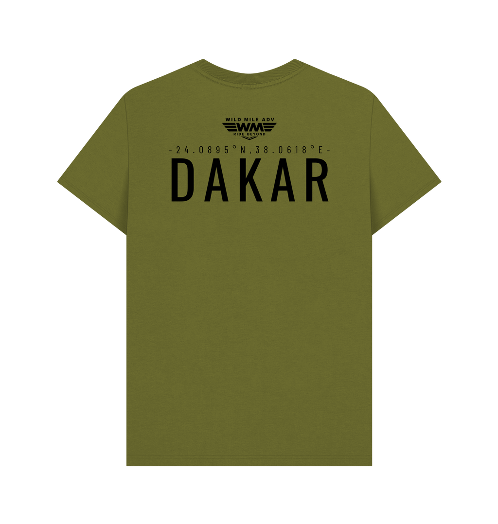 Moss Green Printed T-shirt Back