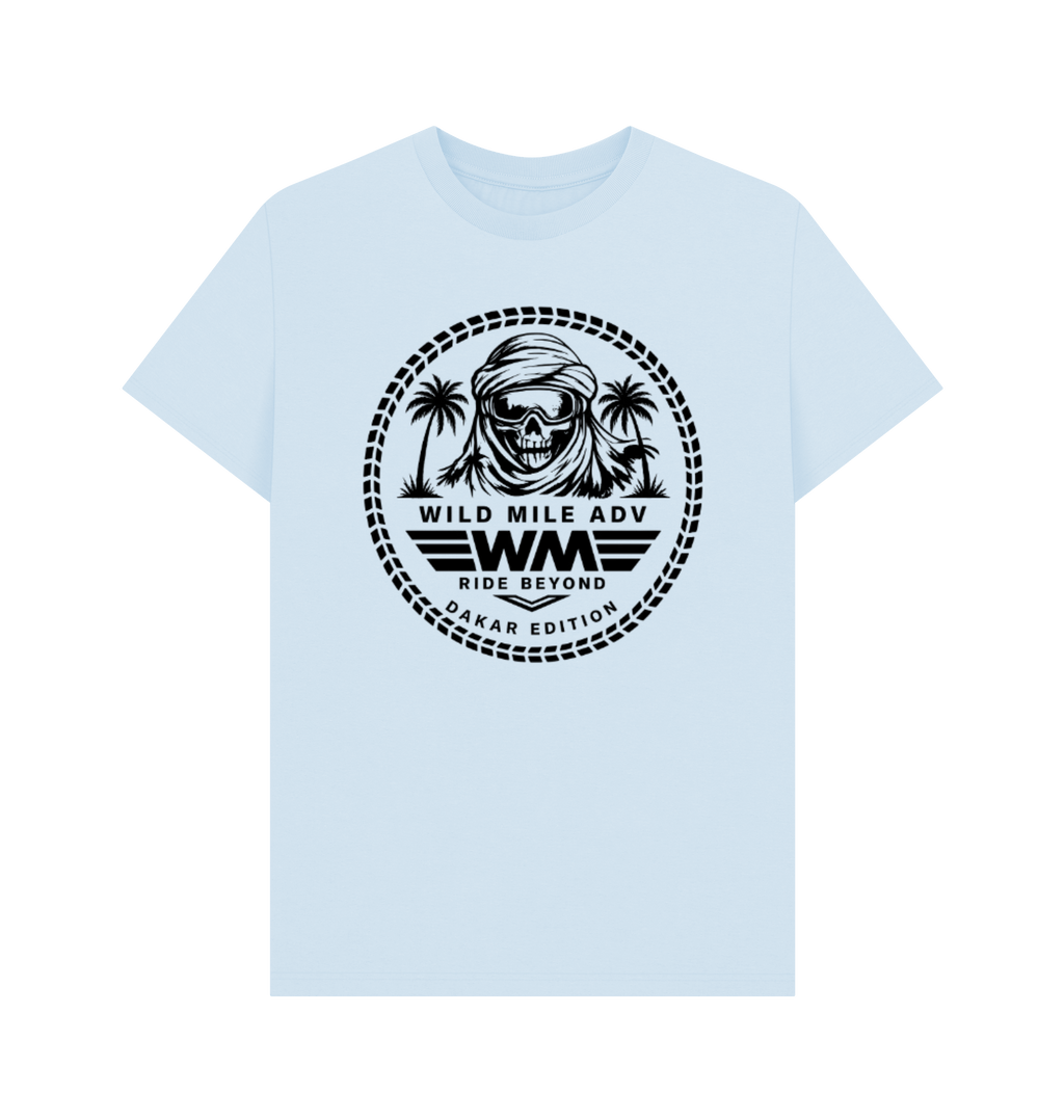 Sky Blue Printed T-shirt Front