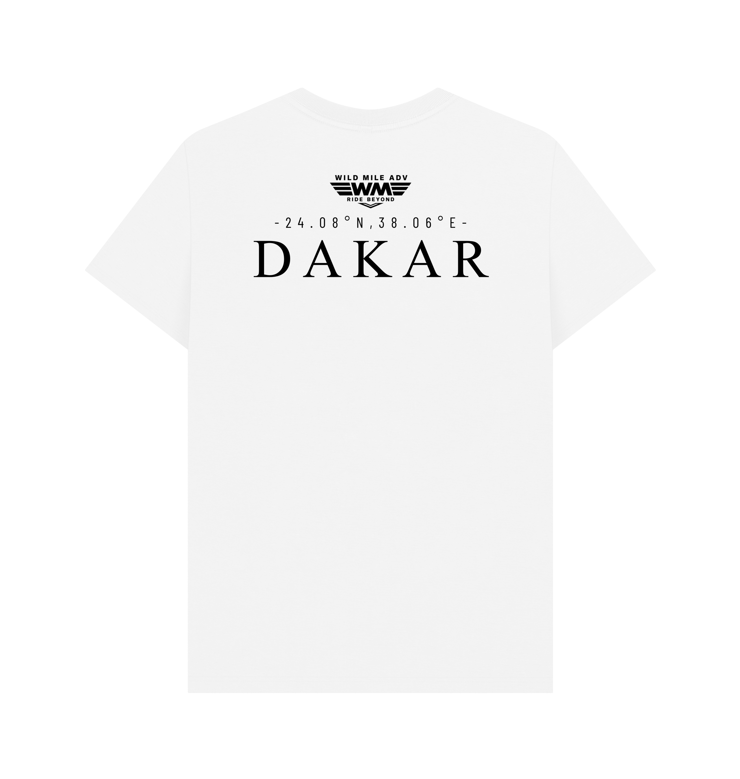 White Printed T-shirt Back