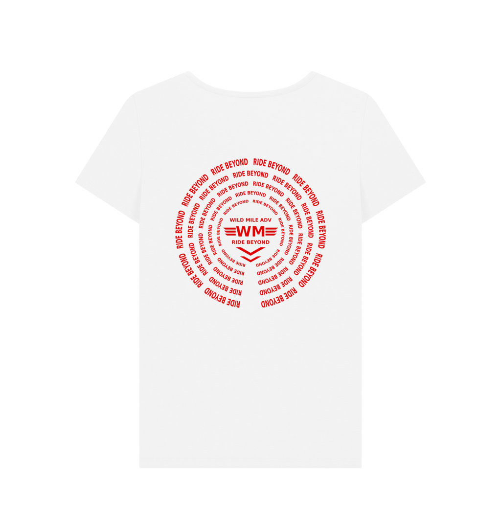 White Printed T-shirt Back