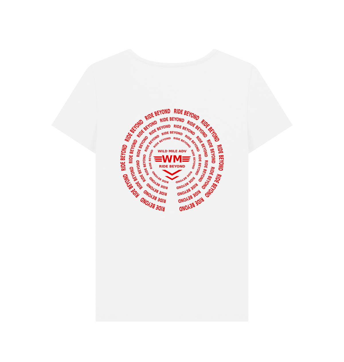 White Printed T-shirt Back