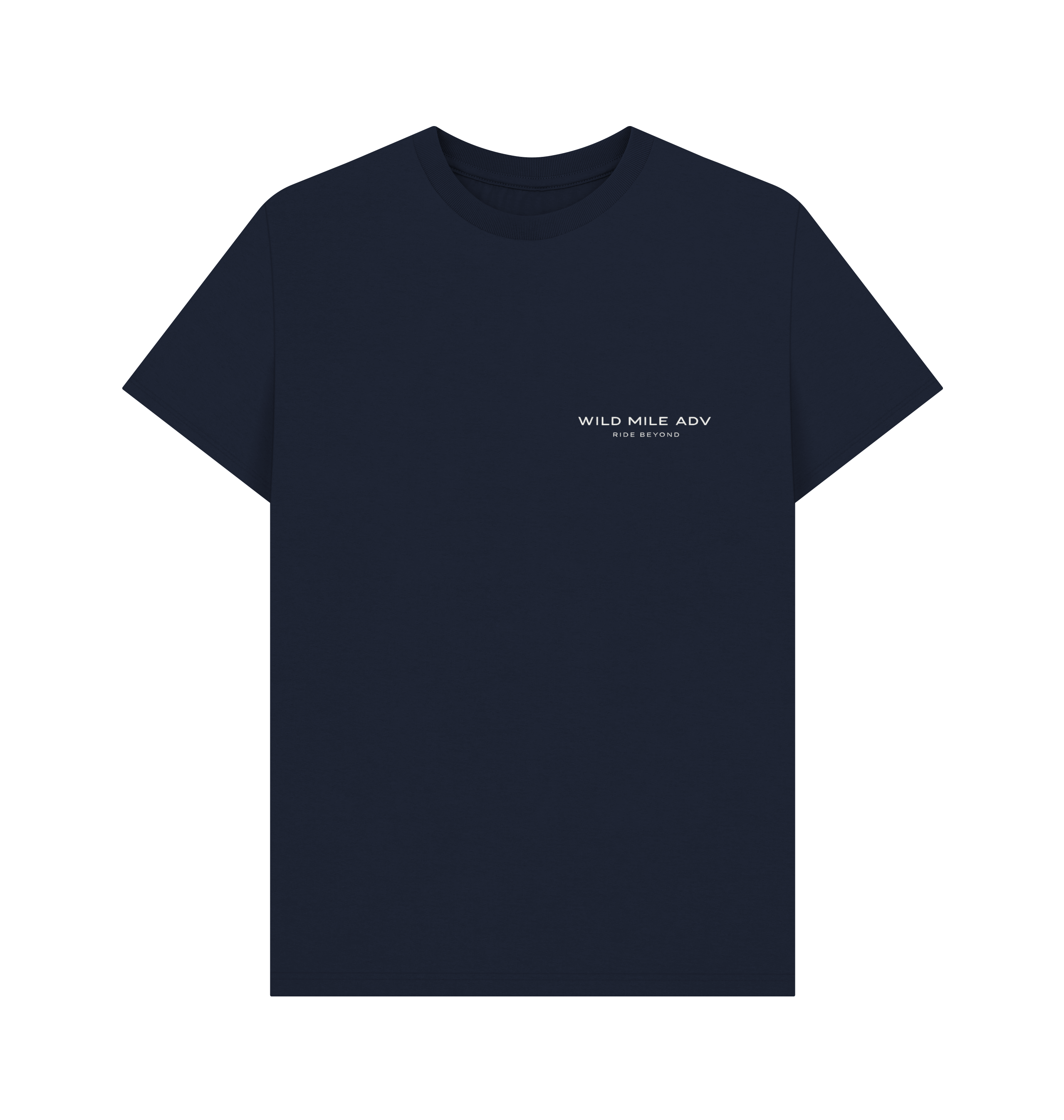 Navy Blue Printed T-shirt Front