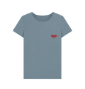 Stone Blue Printed T-shirt Front