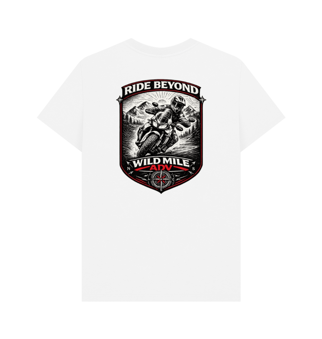 White Printed T-shirt Back