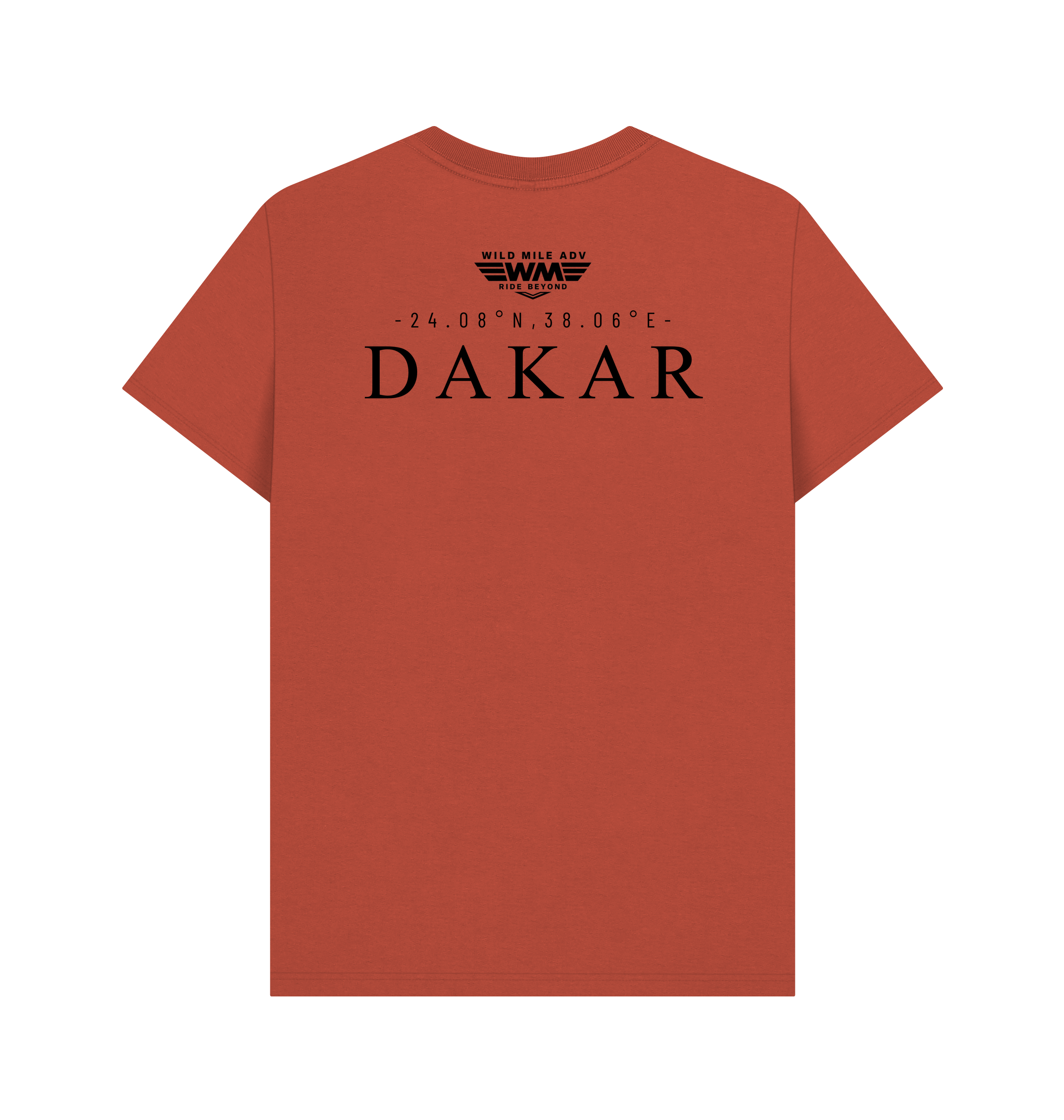 Rust Printed T-shirt Back