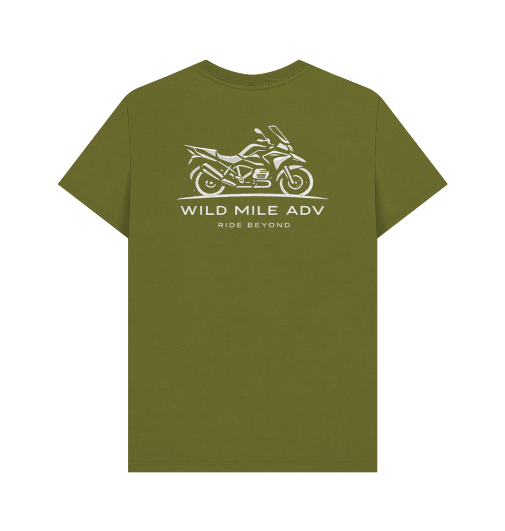Moss Green Printed T-shirt Back