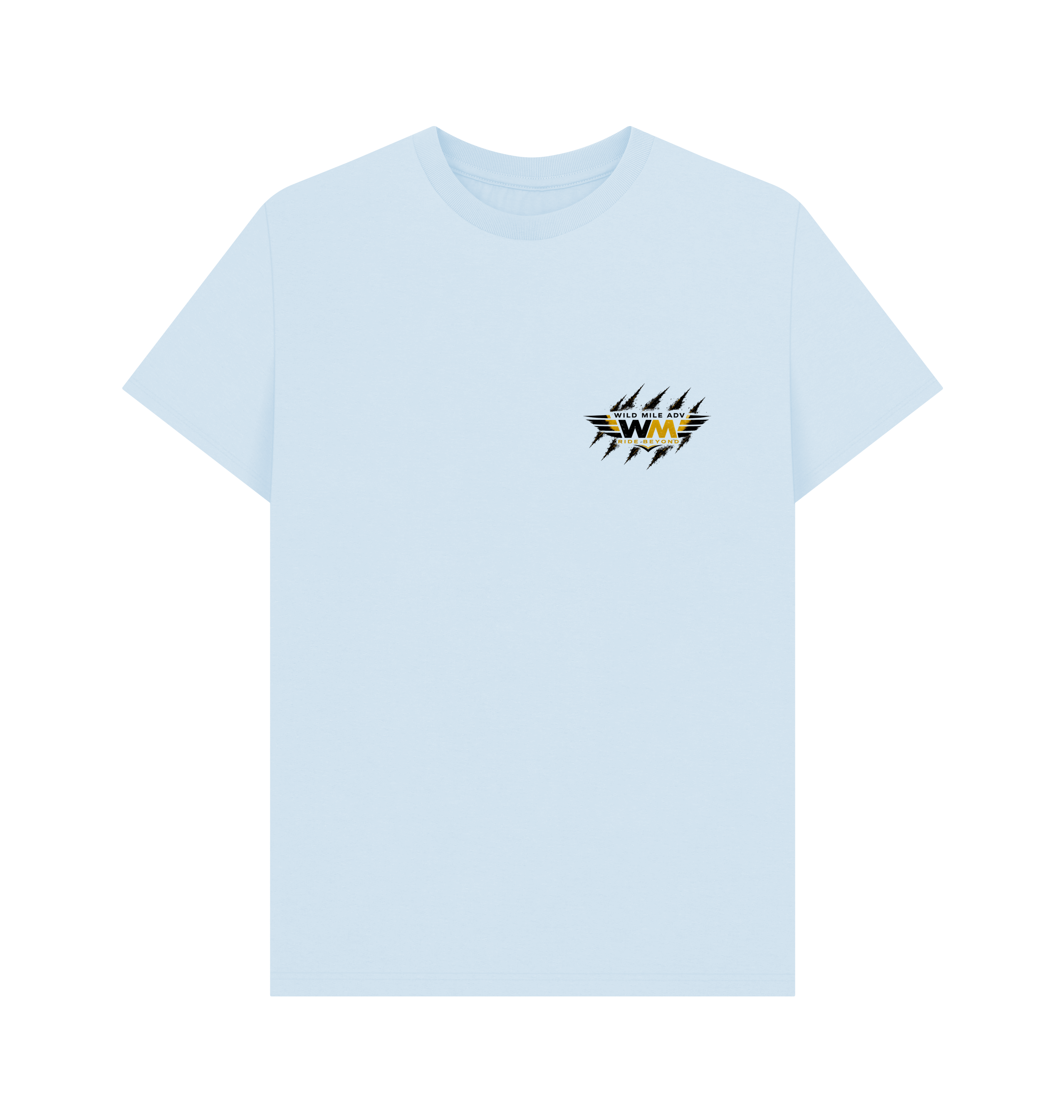 Sky Blue Printed T-shirt Front