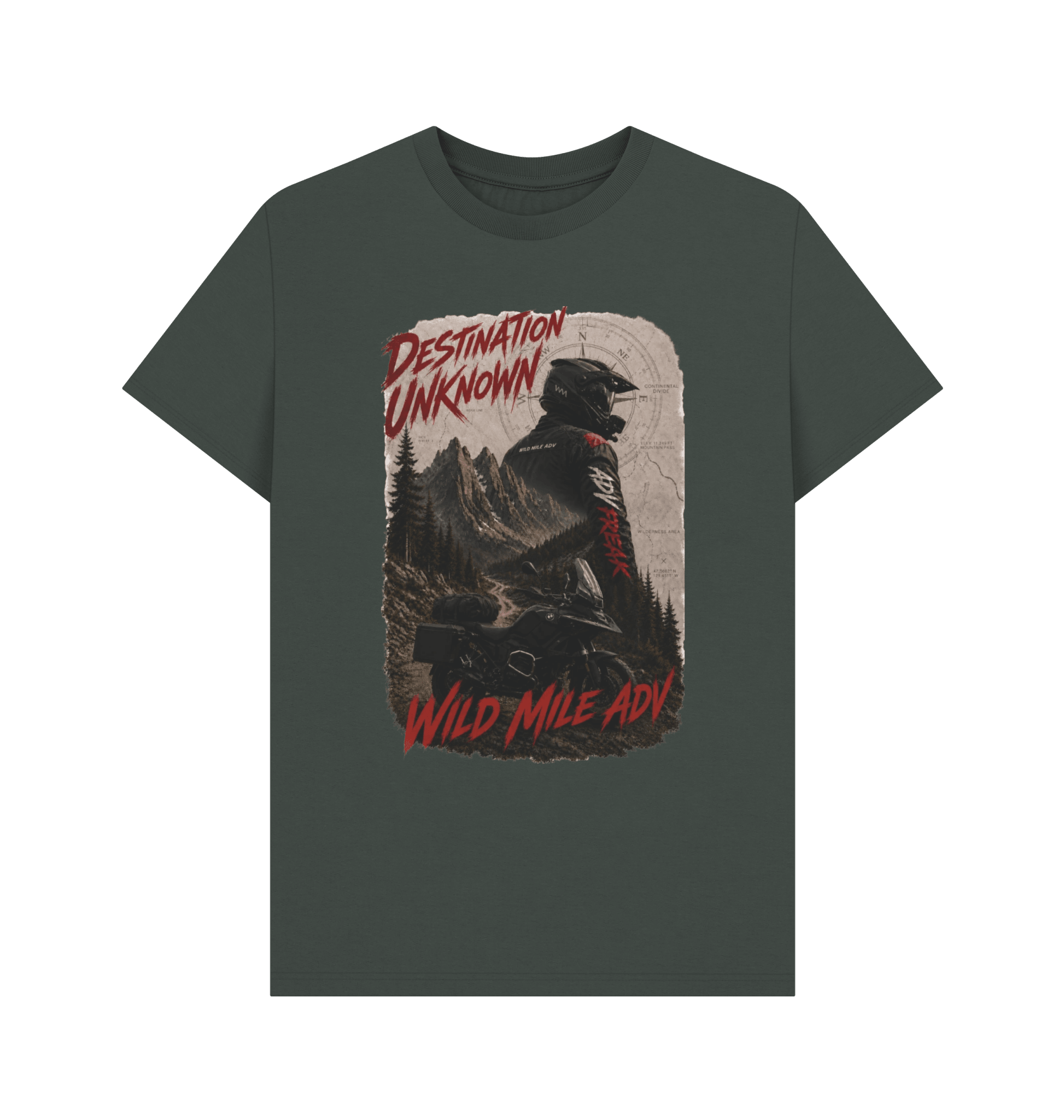 WMADV - Destination Unknown Tee - Wild Mile ADVPrinted T-shirt