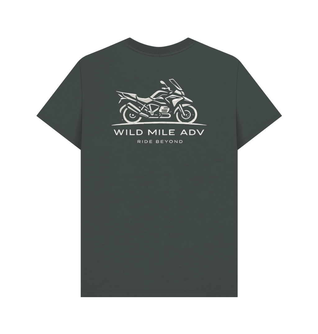 Dark Grey Printed T-shirt Back