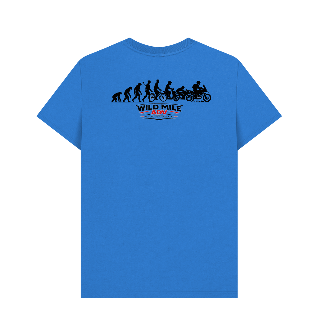 Bright Blue Printed T-shirt Back