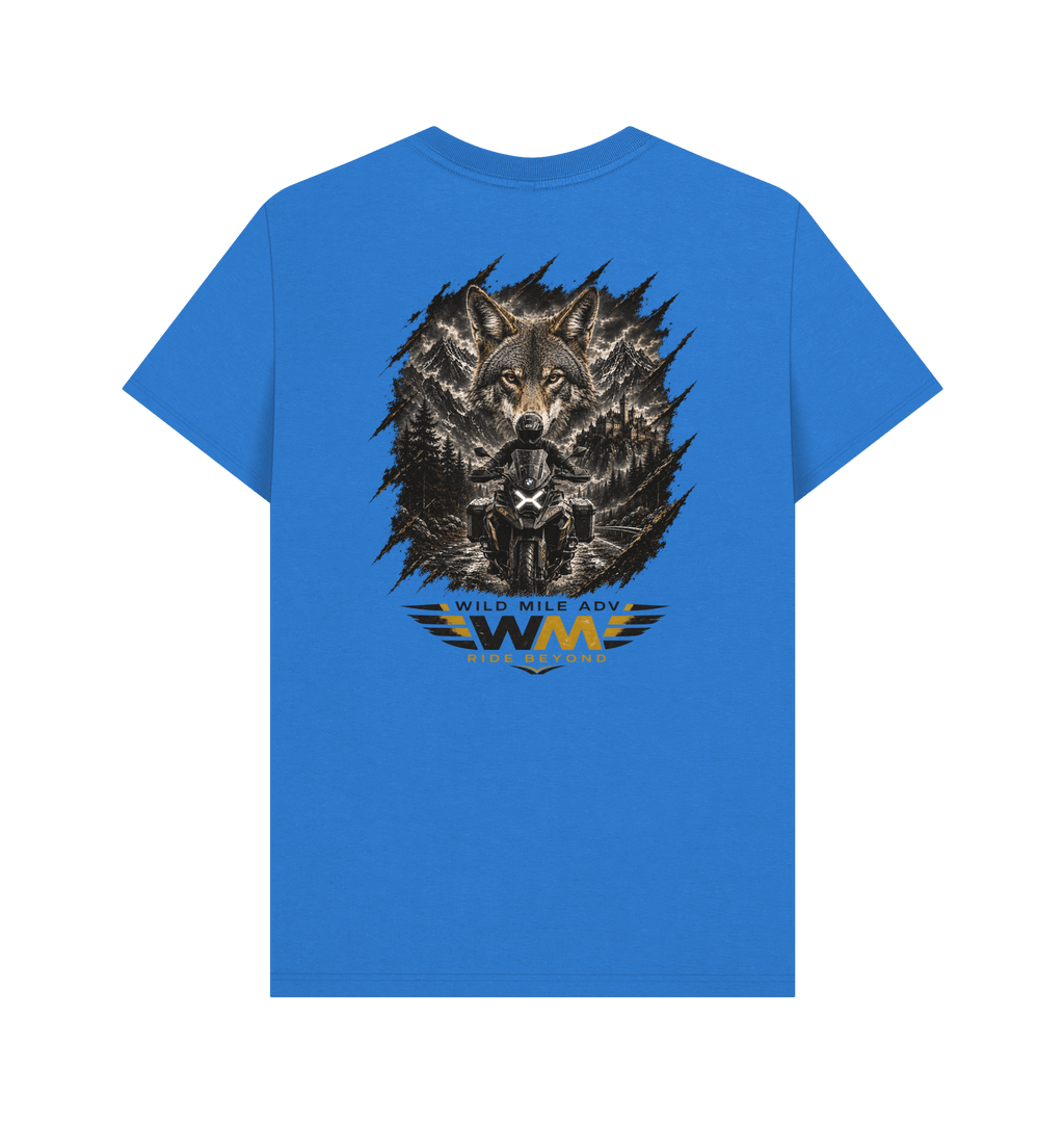 Bright Blue Printed T-shirt Back