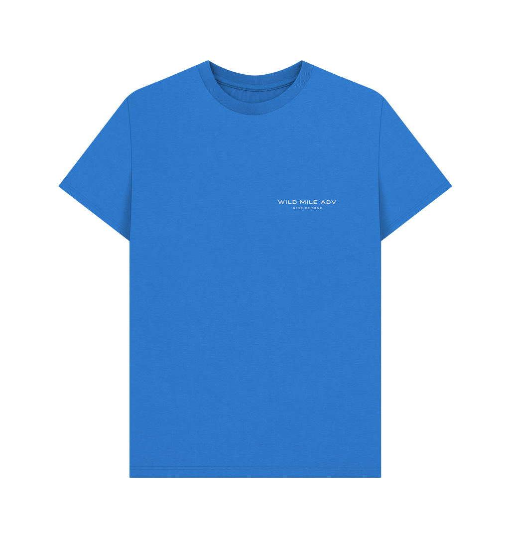 Bright Blue Printed T-shirt Front